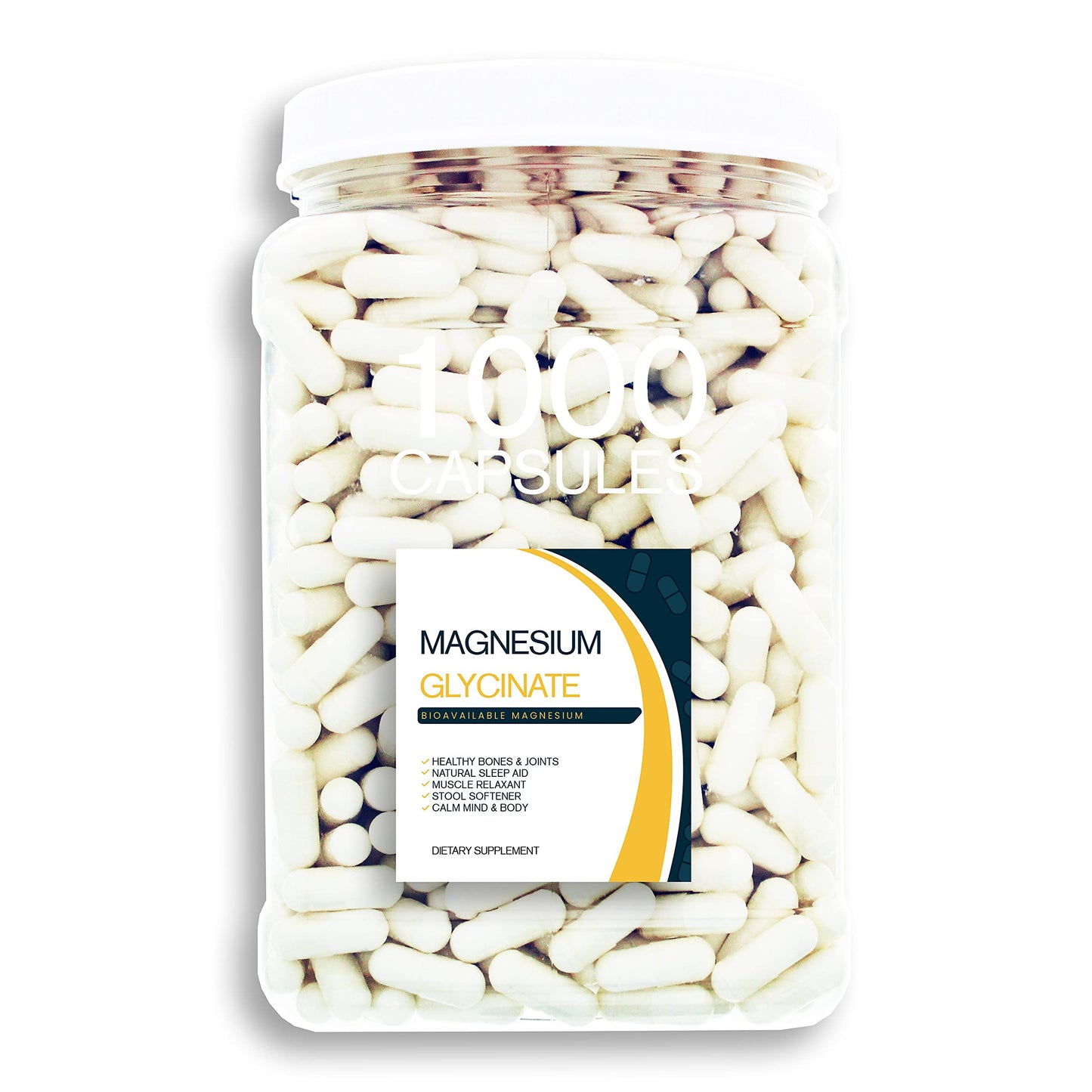 Bulk Buy Magnesium Glycinate Capsules 1000 Count