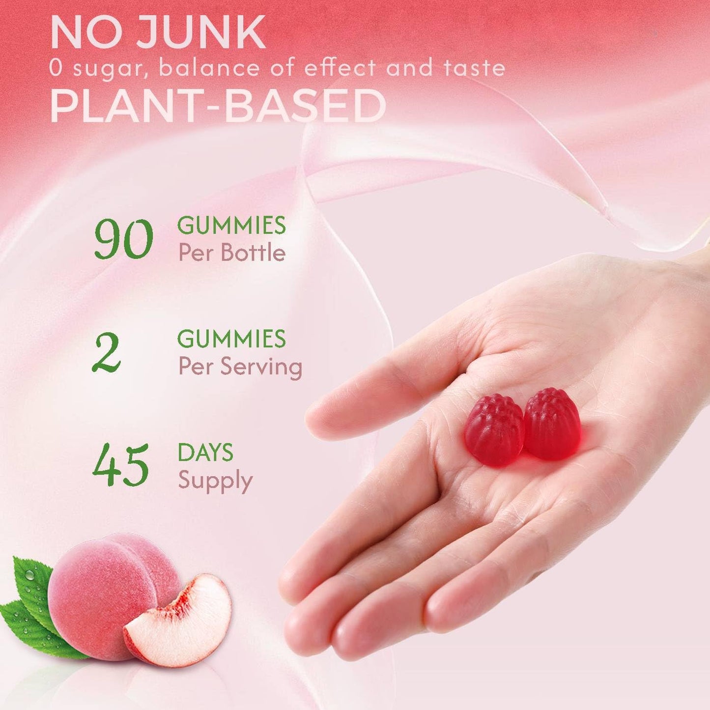 ORGMO Vitamin D3 K2 Supplement Chewable Gummies 90 Count