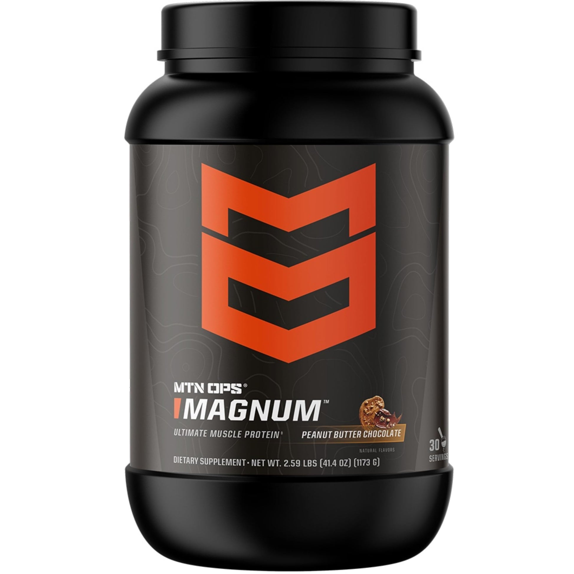 MTN OPS Magnum Whey Protein Powder Peanut Butter Chocolate 41.4 oz