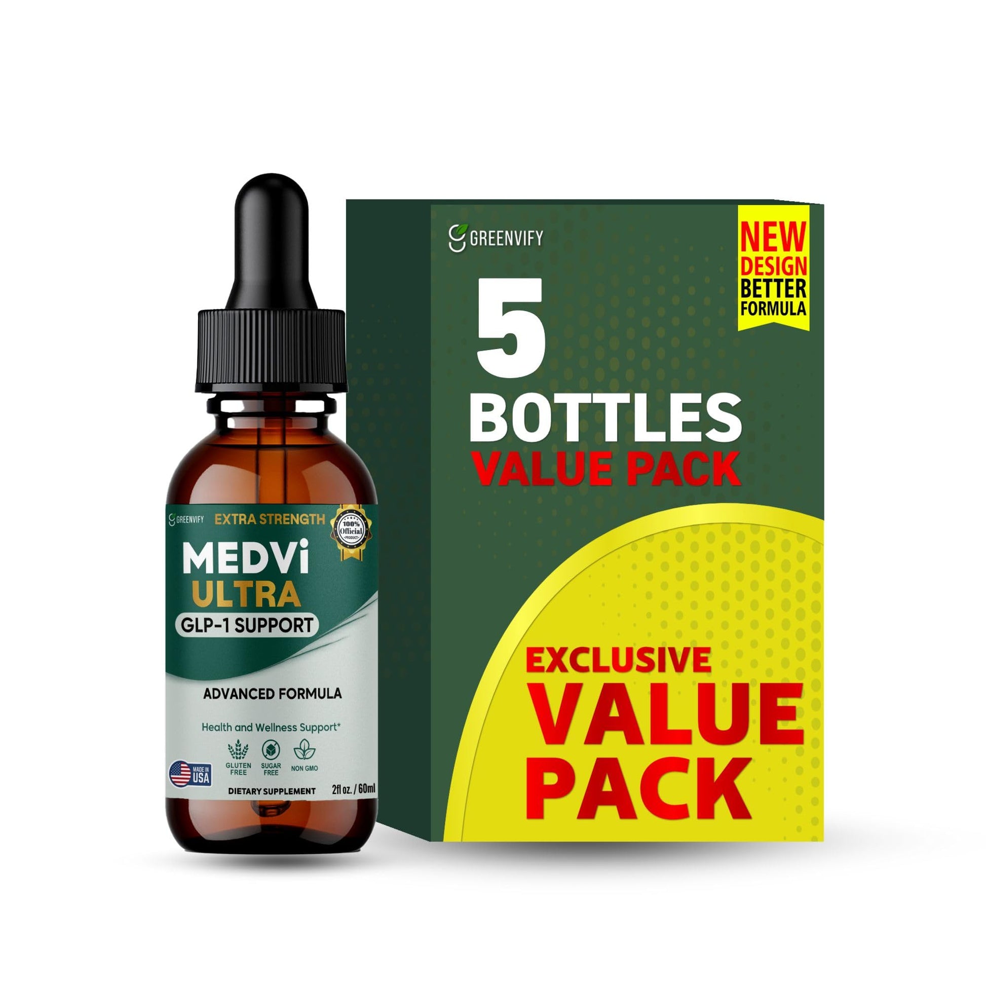 GREENVIFY MEDVi Ultra GLP-1 Support Capsule, 60 Capsules