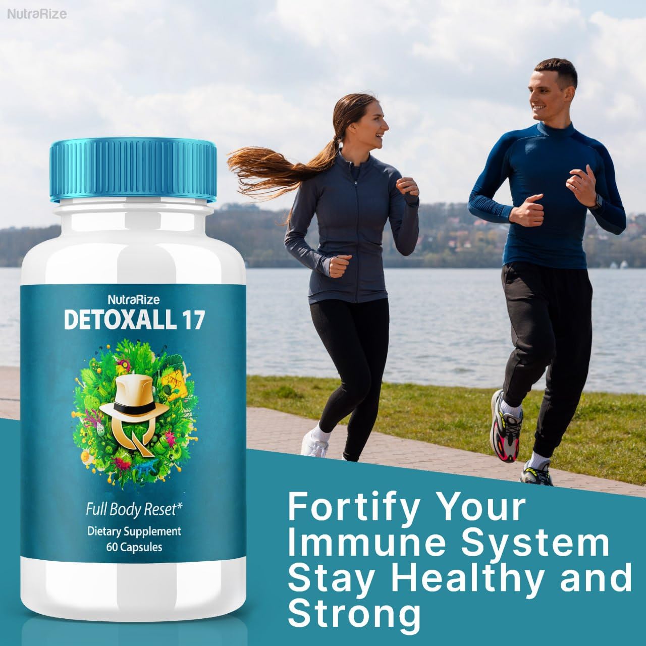 NutraRize DetoxAll 17 Full Body Reset Capsules, 120 Capsules