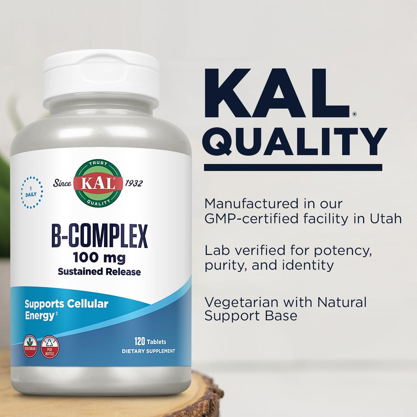 KAL B-100 Complex Tablet 120 Tablets