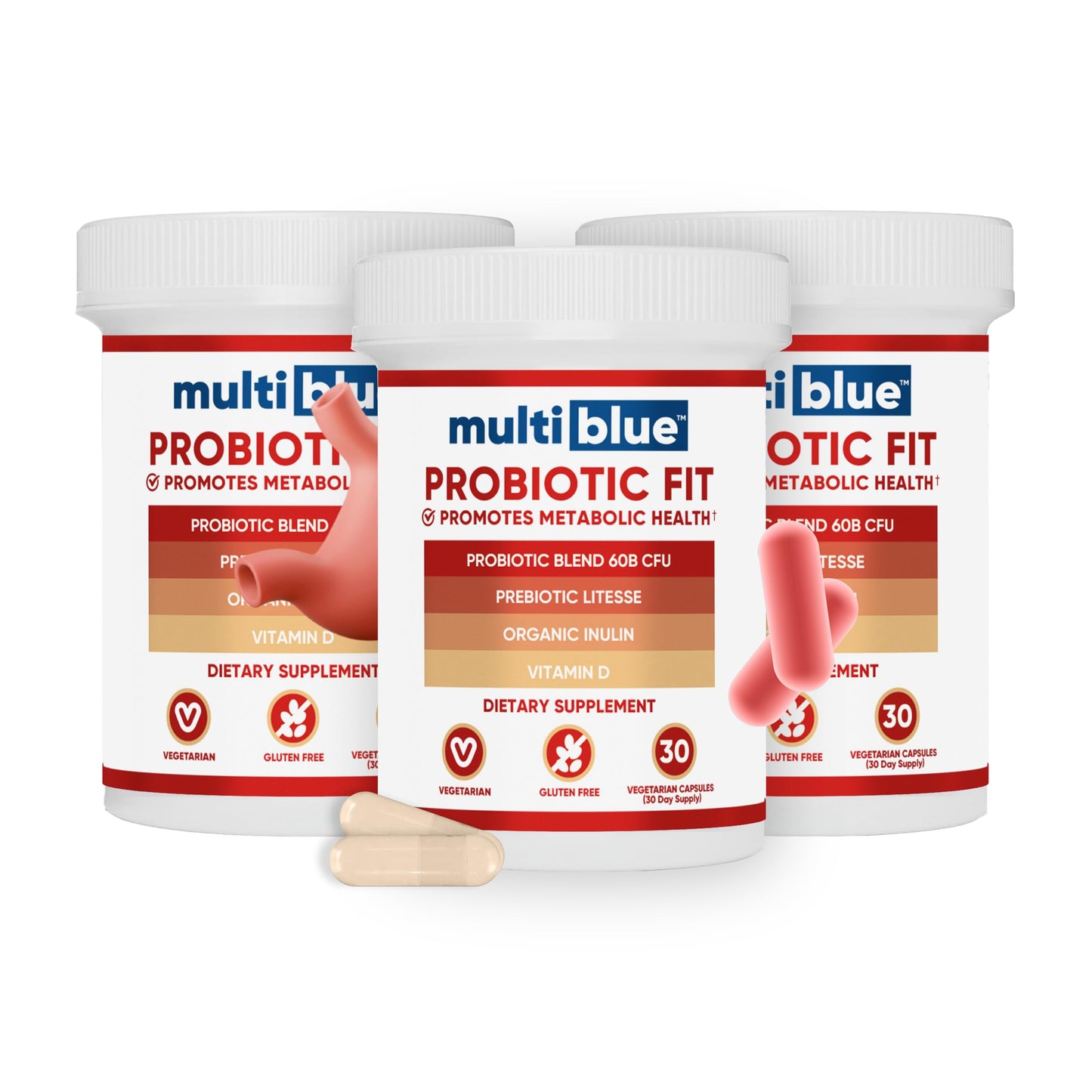 MultiBlue Probiotic Fit Capsules 90 Count