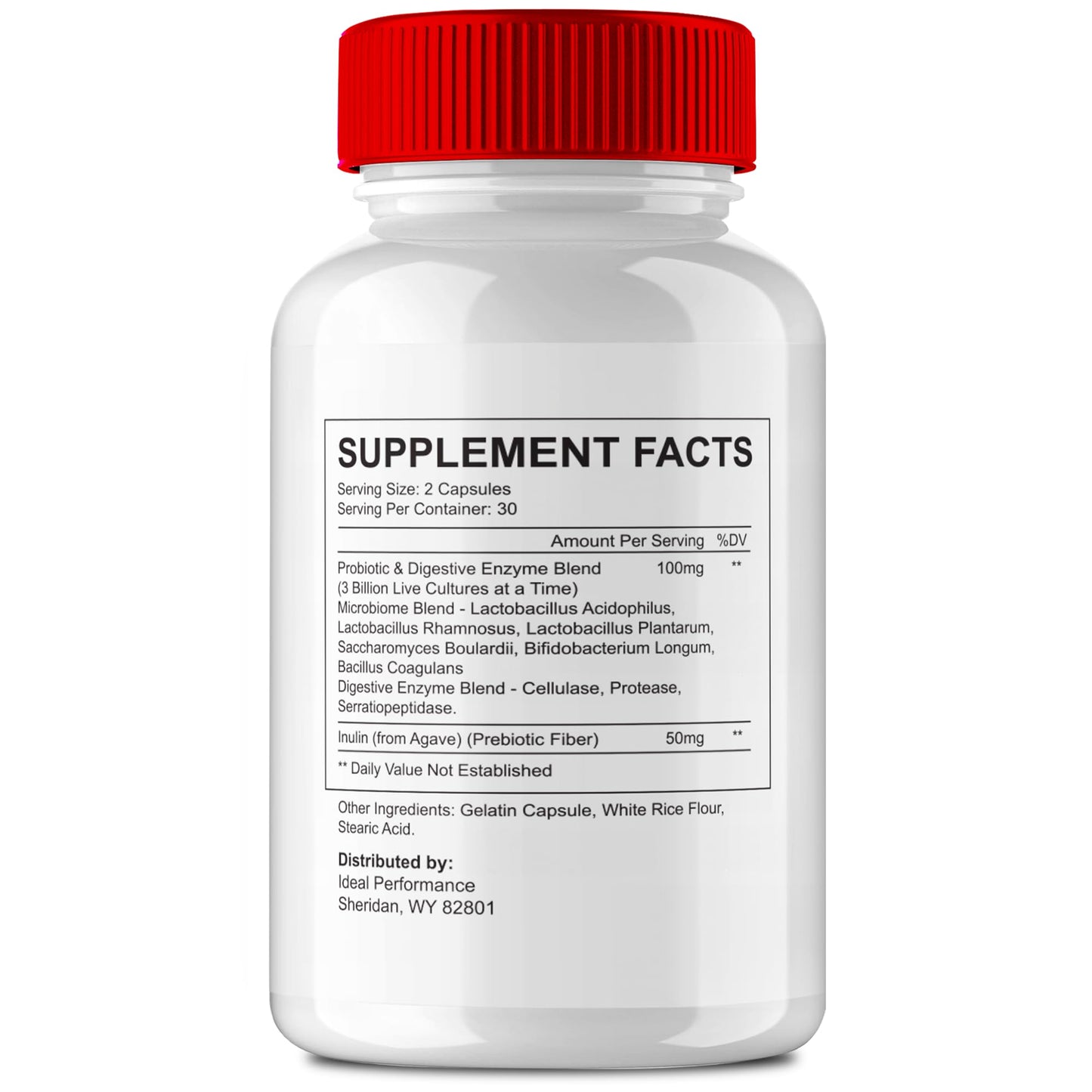 IDEAL PERFORMANCE Prime Biome Gut Health Capsule 120 Capsules