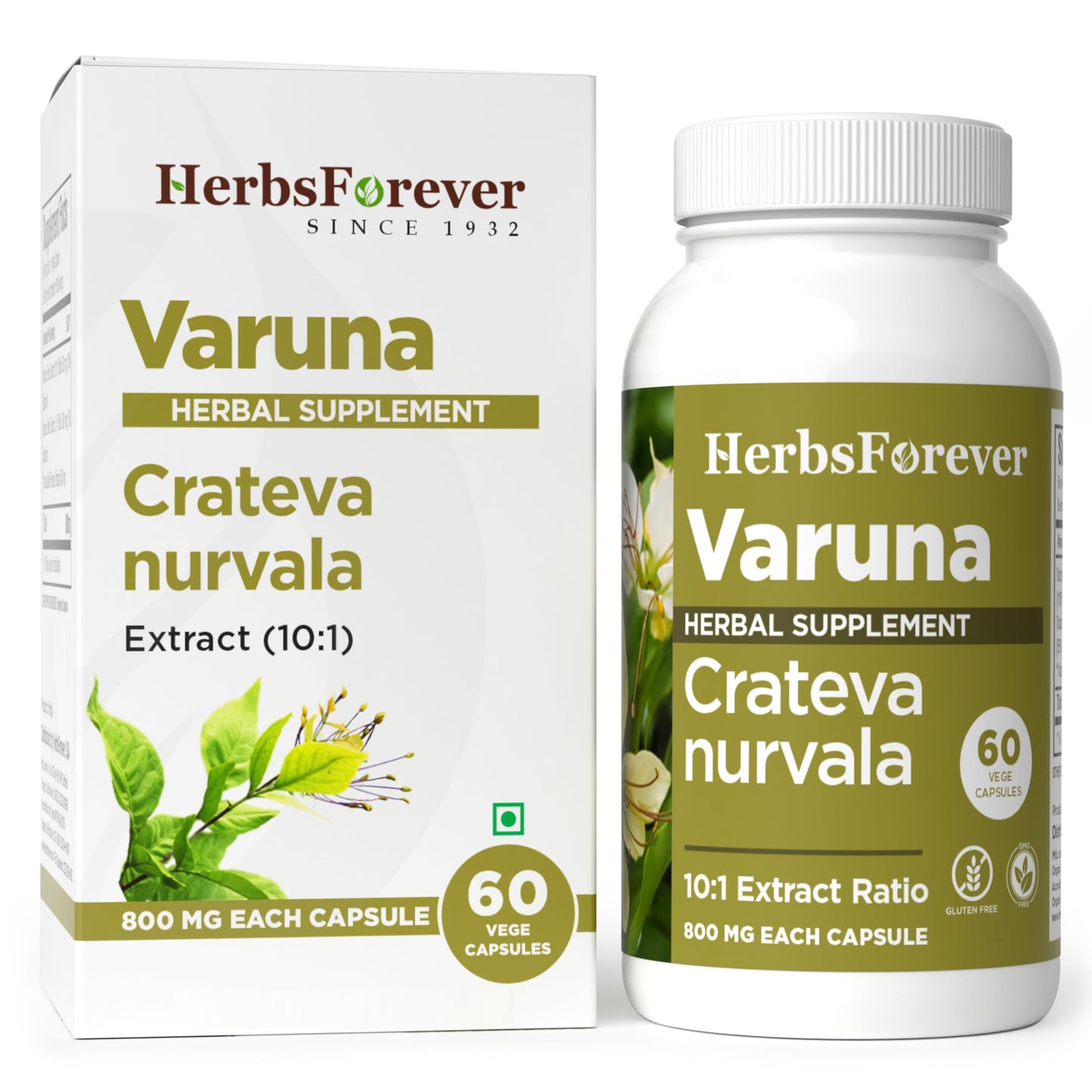 Herbsforever Varuna Nurvala Extract Capsules, 1 Count