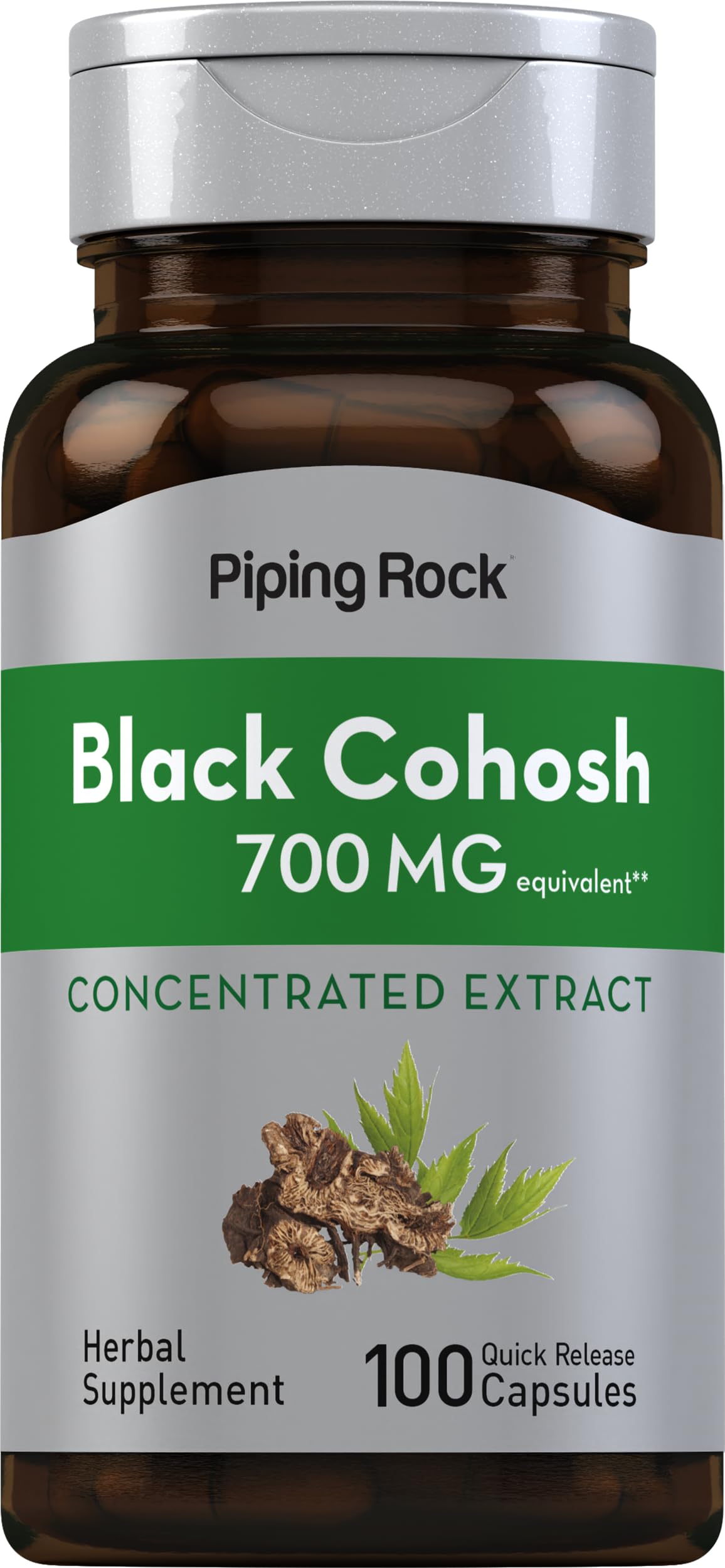 Piping Rock Black Cohosh Root Extract Capsule 100 Count