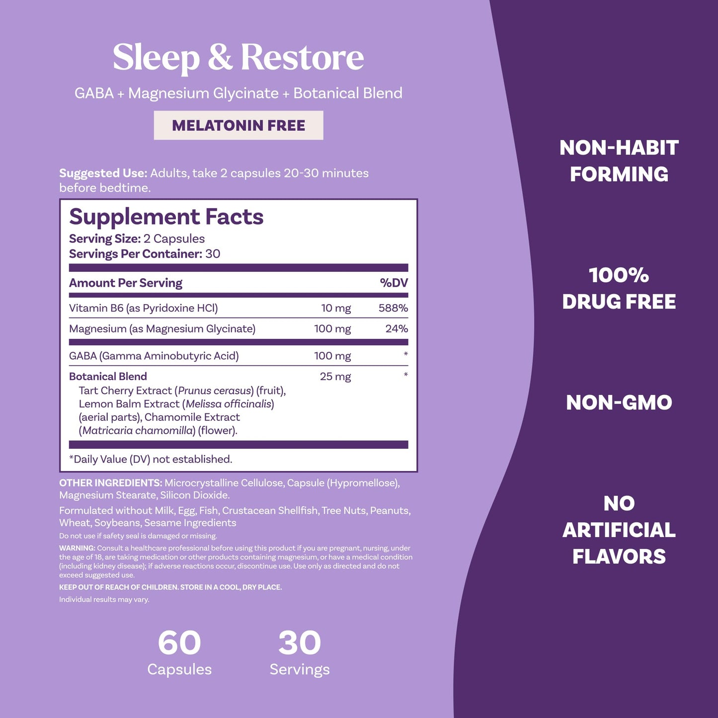 Natrol Sleep & Restore Capsules, 60 Count