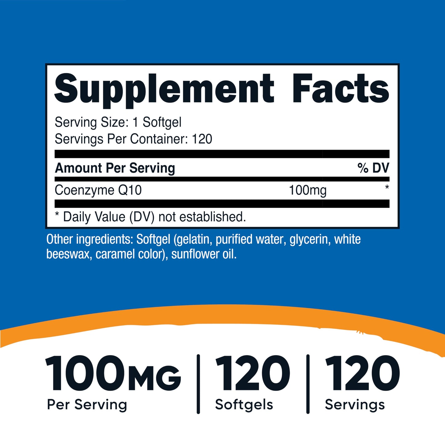 Nutricost CoQ10 Softgel 120 Count