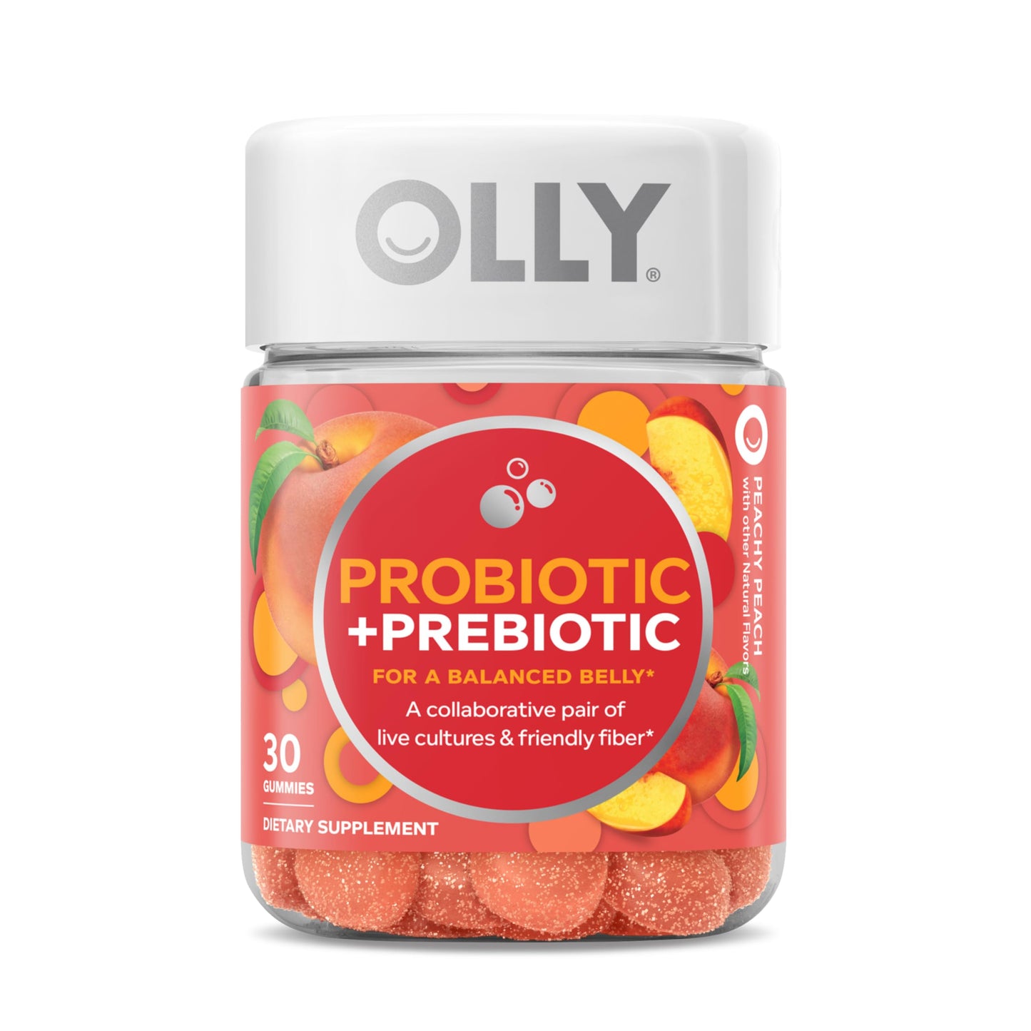 OLLY Probiotic + Prebiotic Gummy 30 Count