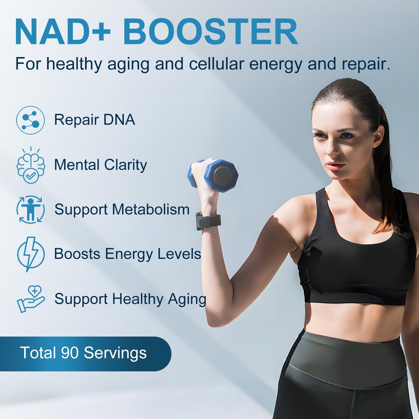 ETOVO NAD+ Supplement Capsule 180 Count