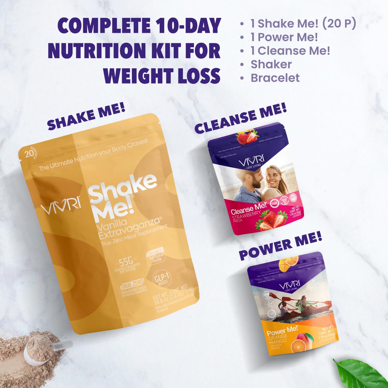 VIVRI 10-Day Challenge Complete Nutrition System Powder 1 oz