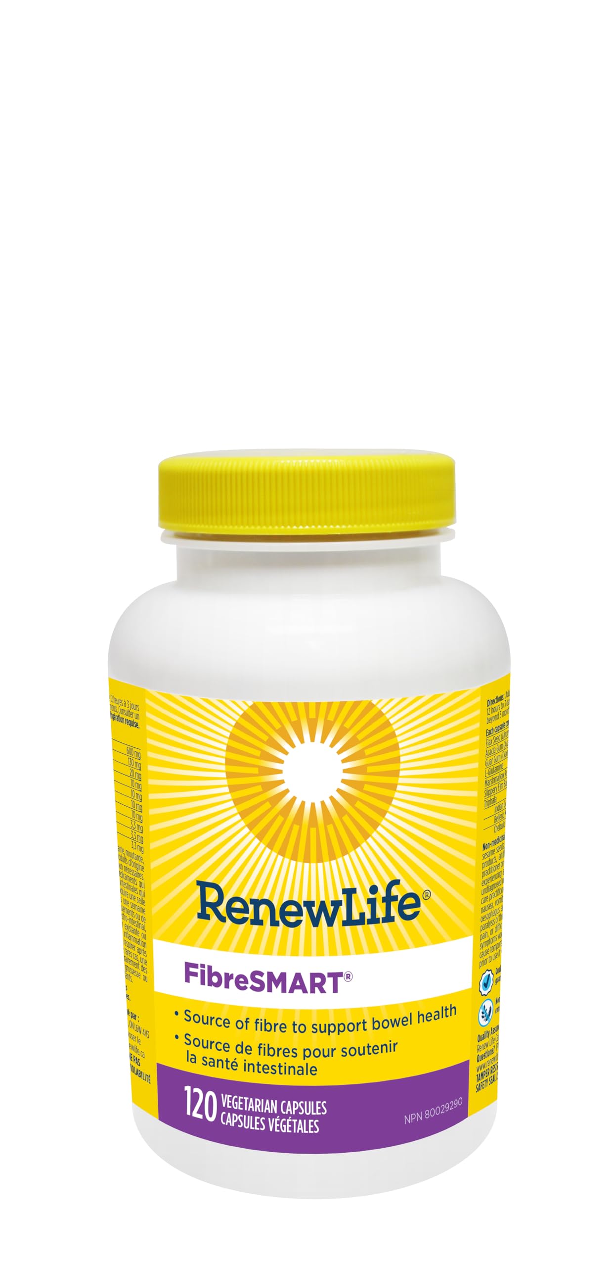 Renew Life FiberSmart Adult Fiber Supplement Capsules, 120 Count