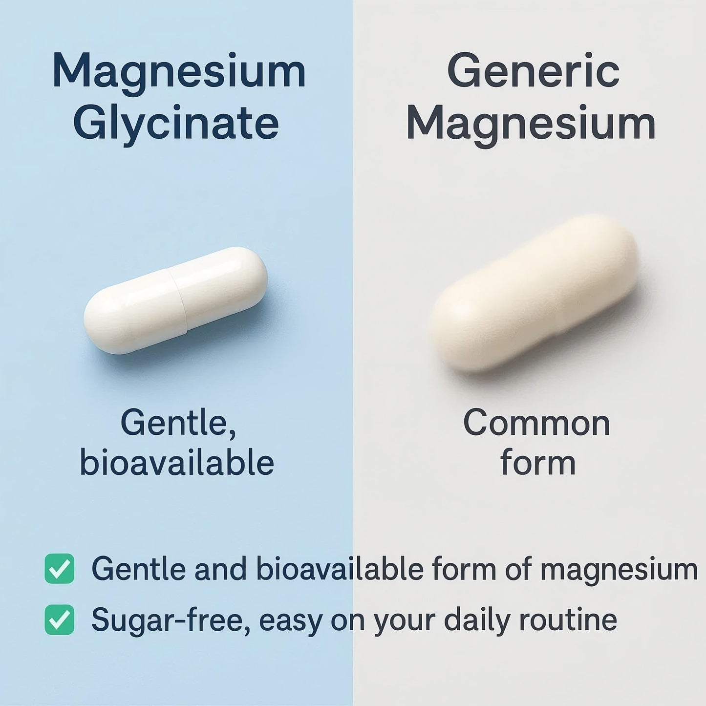 Heatonicel Magnesium Glycinate 400mg Capsules, Chelated Gentle Supplement for Stress Relief, Heart & Muscle Support, Non-GMO & Gluten Free, 90 Capsules