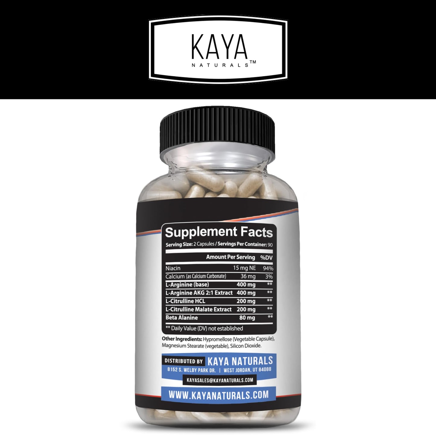 Kaya Naturals Nitric Blast Capsules 180