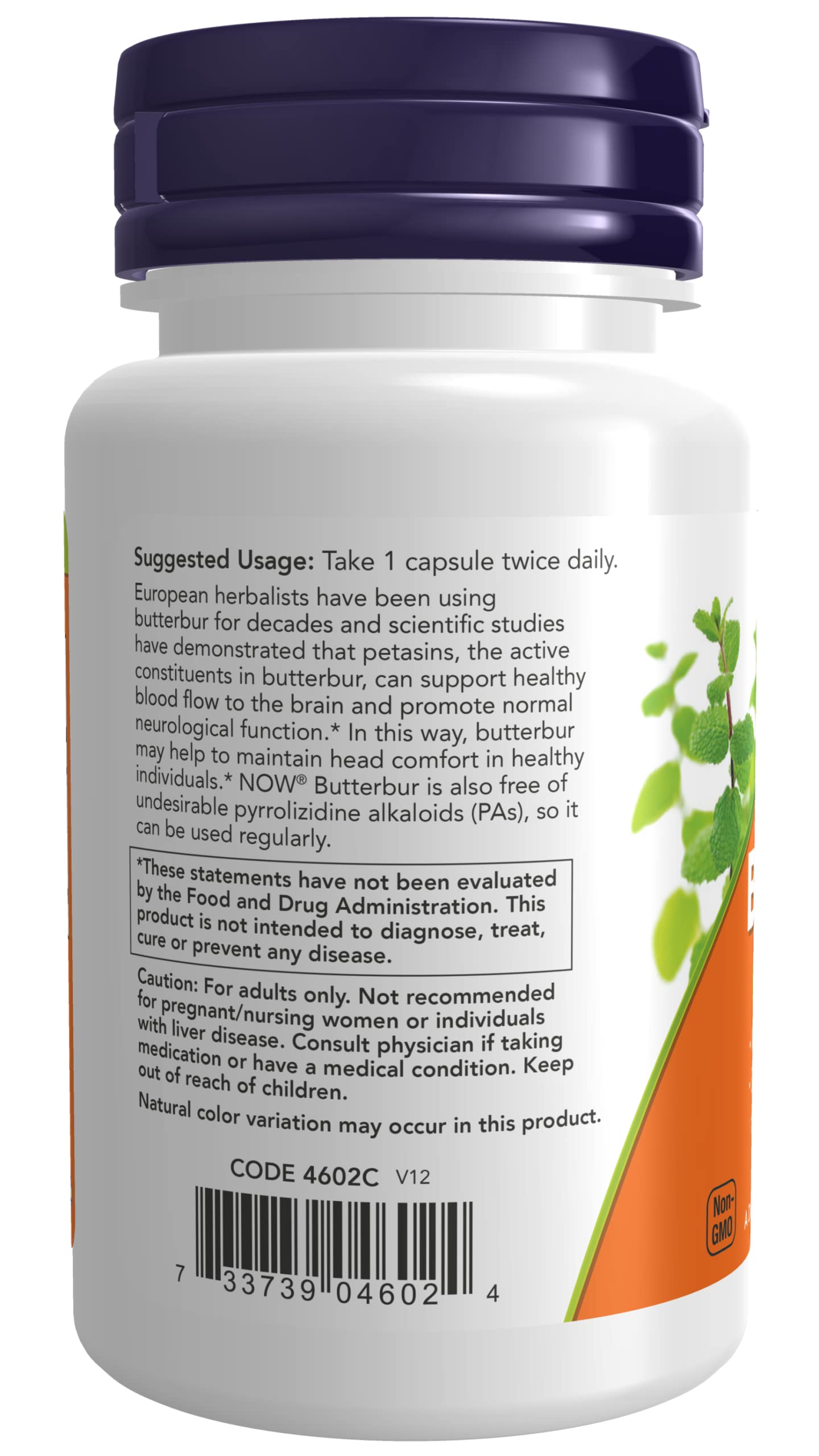 NOW Foods Butterbur Capsules, 120 Count
