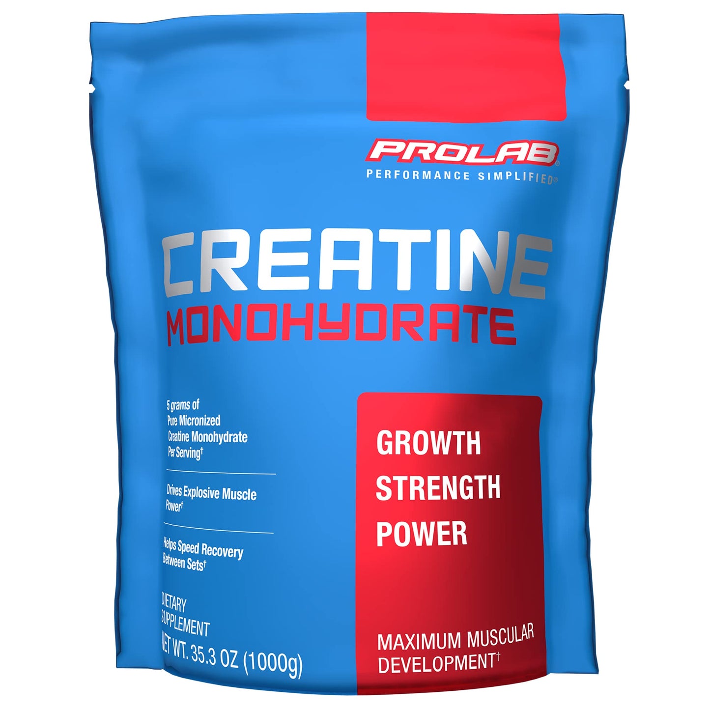 ProLab Creatine Monohydrate Micronized Powder, 1000 g (35.3 oz)
