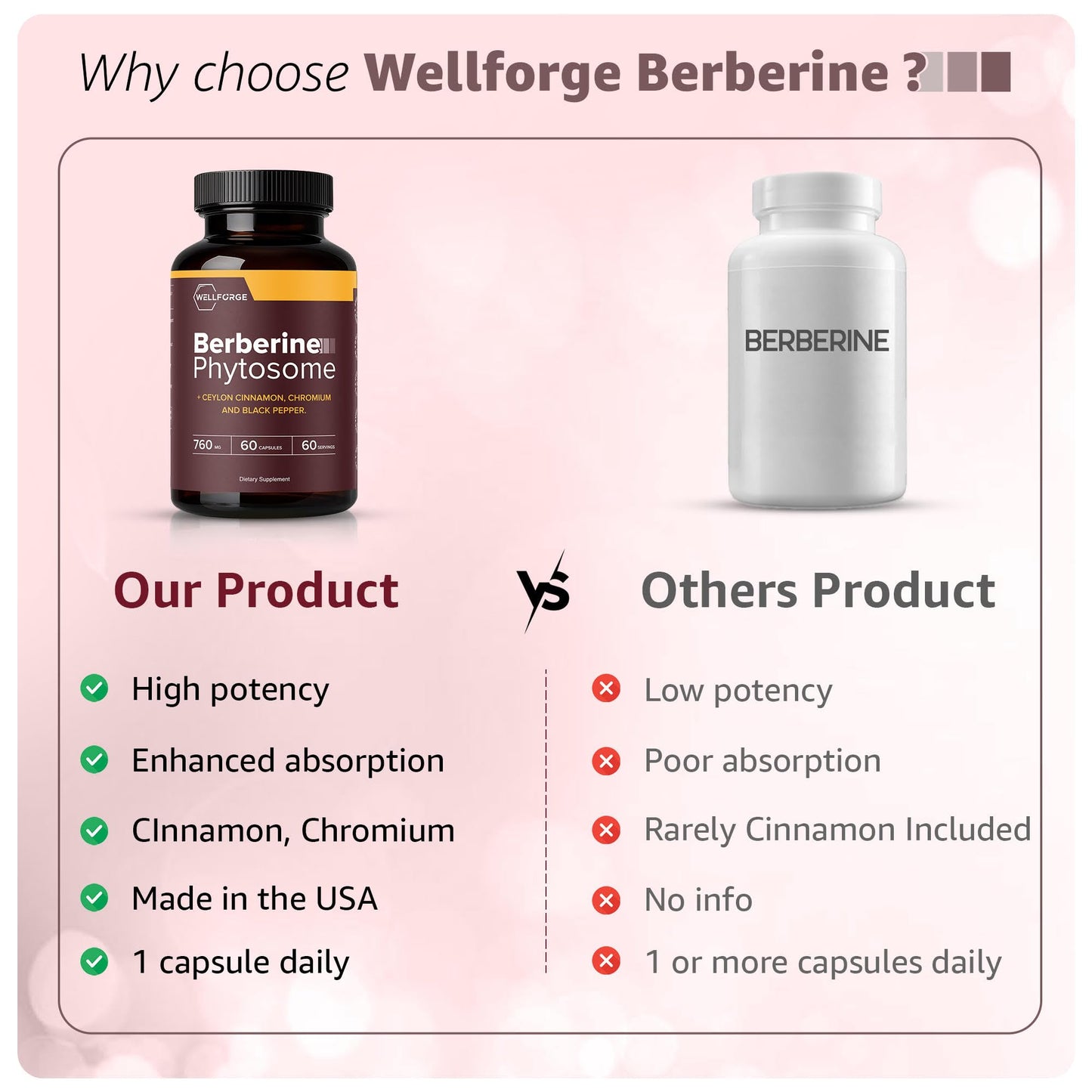 WellForge Berberine Phytosome 550mg, 60 Capsules