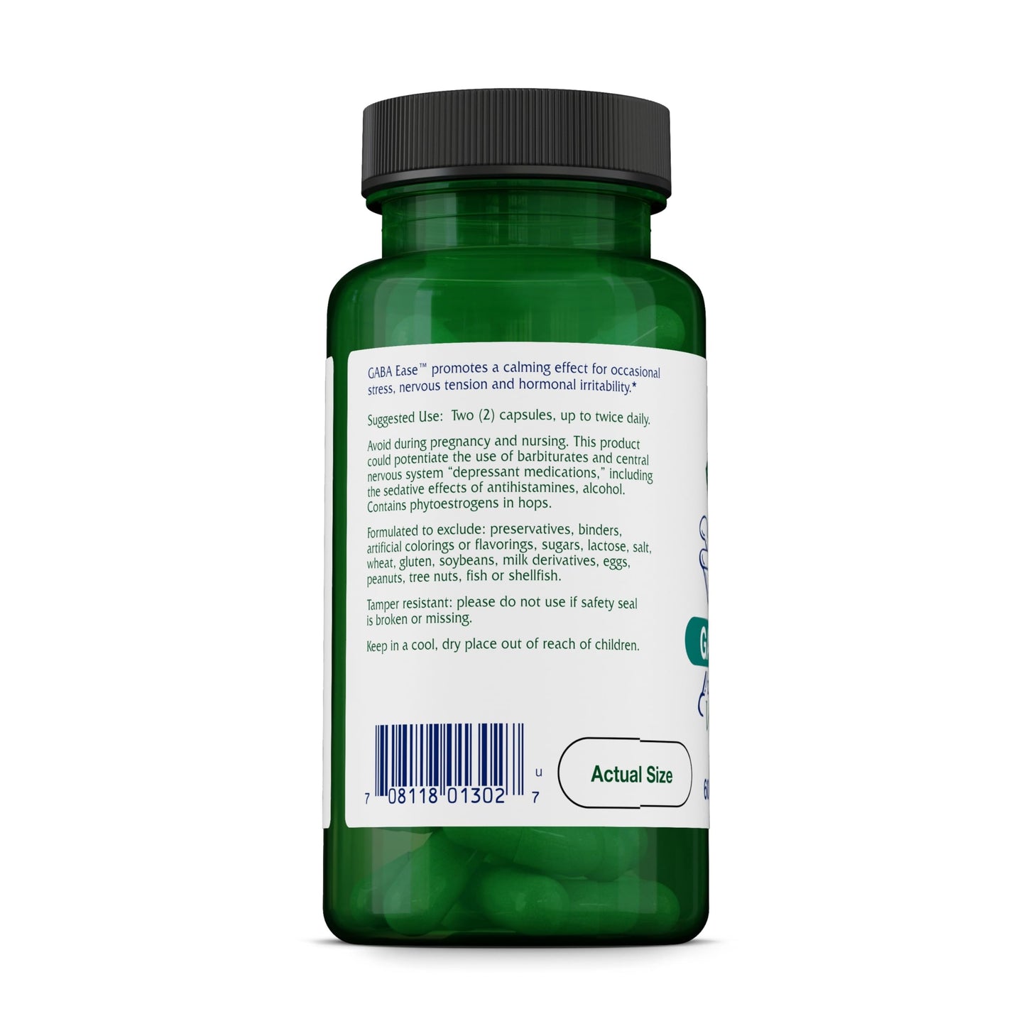 Vitanica GABA Ease Calming Support Capsule, 60 Capsules