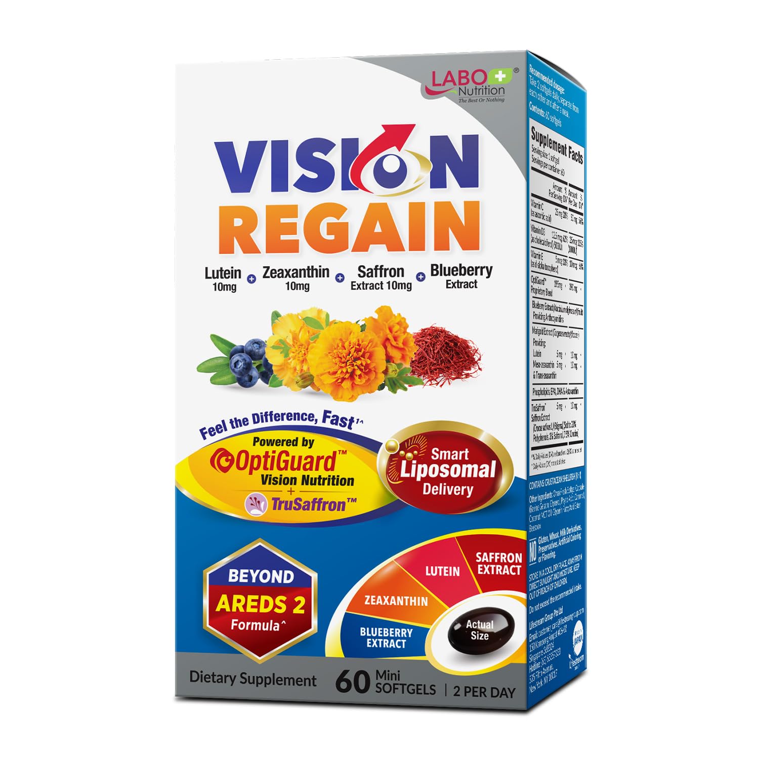 LABO Nutrition VisionREGAIN Softgels 60 Count