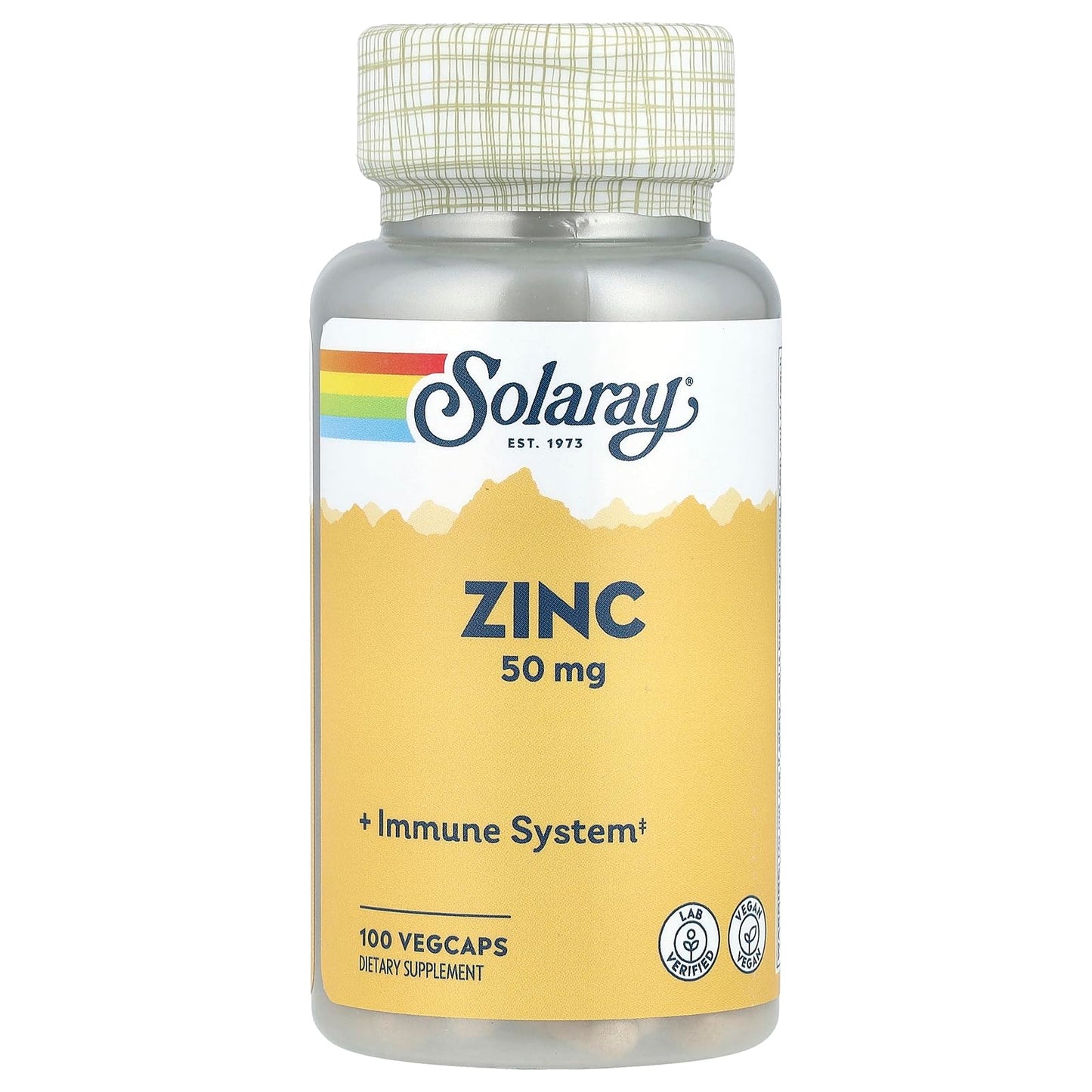 Solaray Zinc 50mg Capsule, 100 Count