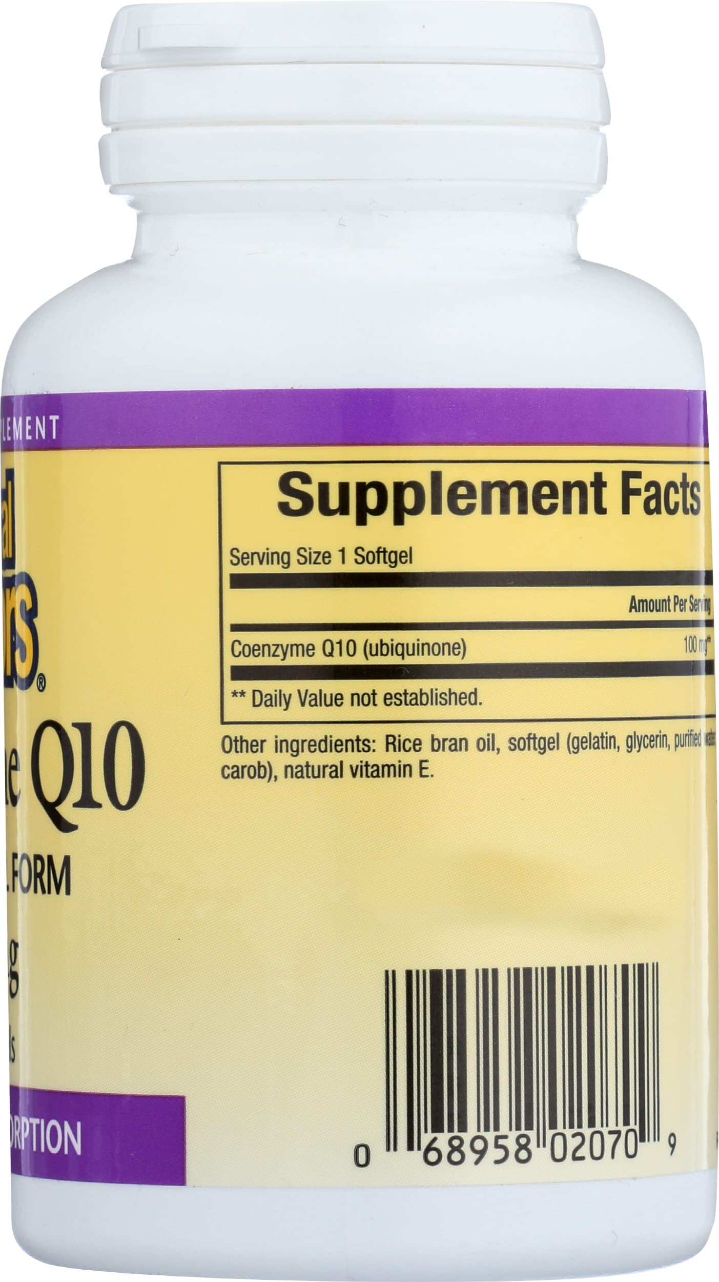 Natural Factors Coenzyme Q10 Softgels 100mg, 30 Count