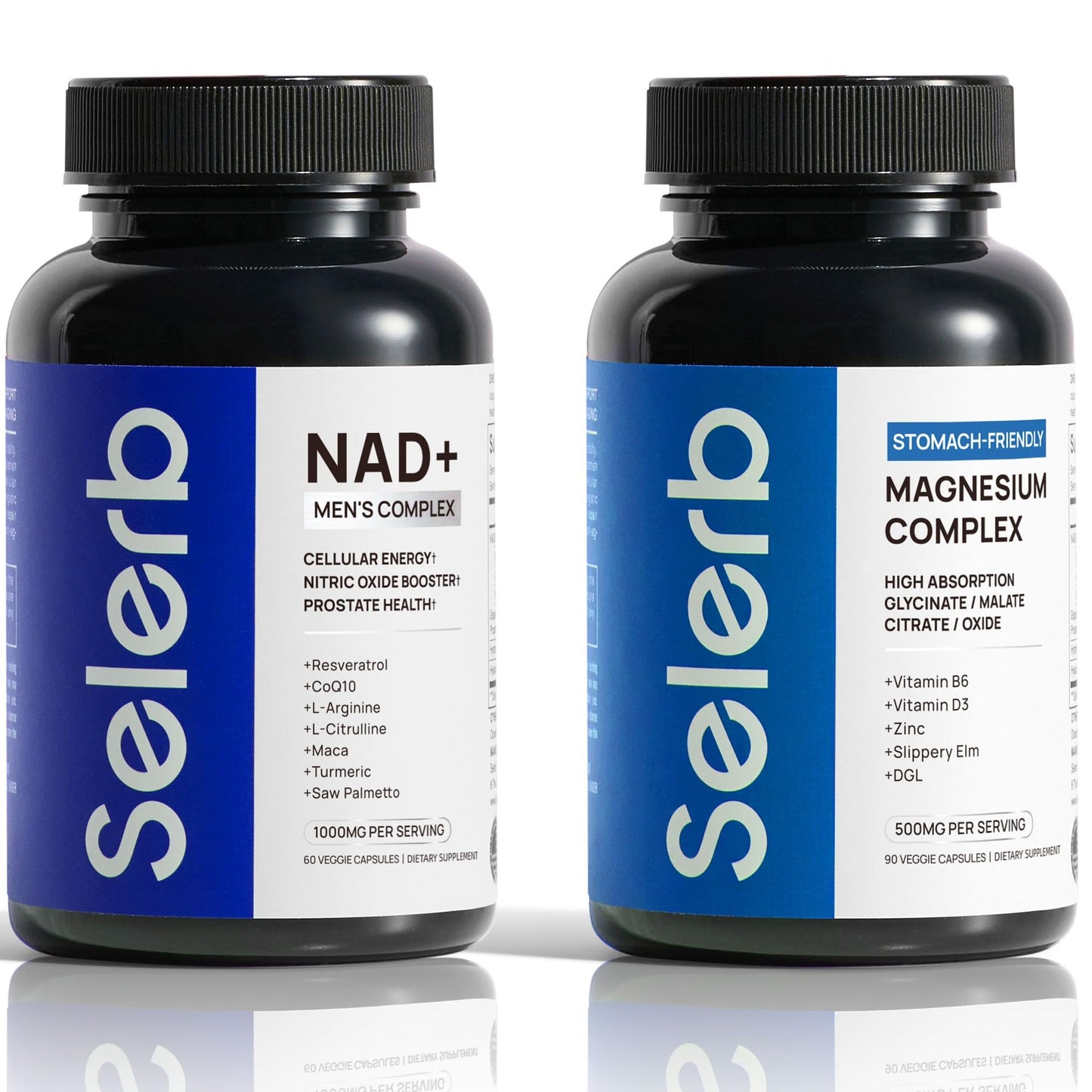 Selerb NAD+ Supplements & Magnesium Complex Bundle for Men 150 Capsules