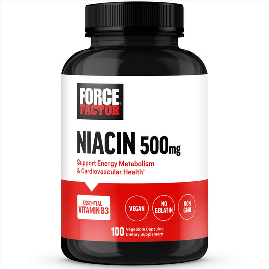Force Factor Niacin Vitamin B3 Capsule, 100 Count