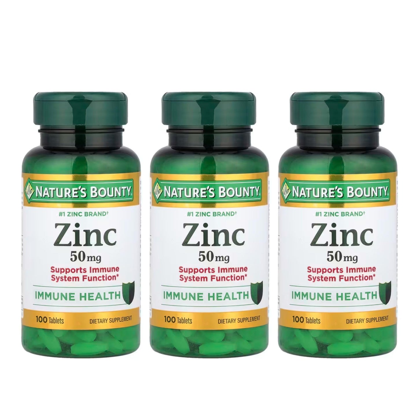 Nature's Bounty Zinc 50 mg Capsule, 300 Count