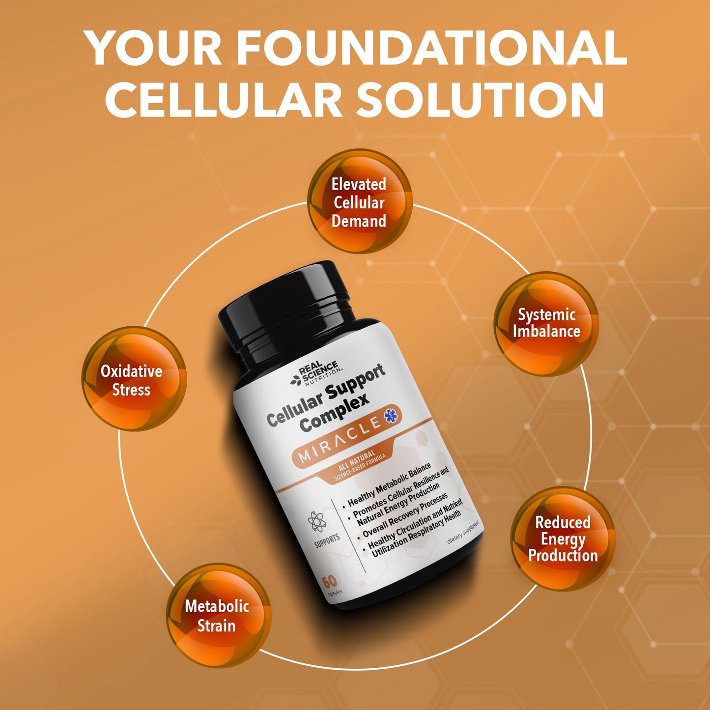 Real Science Nutrition Cellular Support Complex 60 Capsules