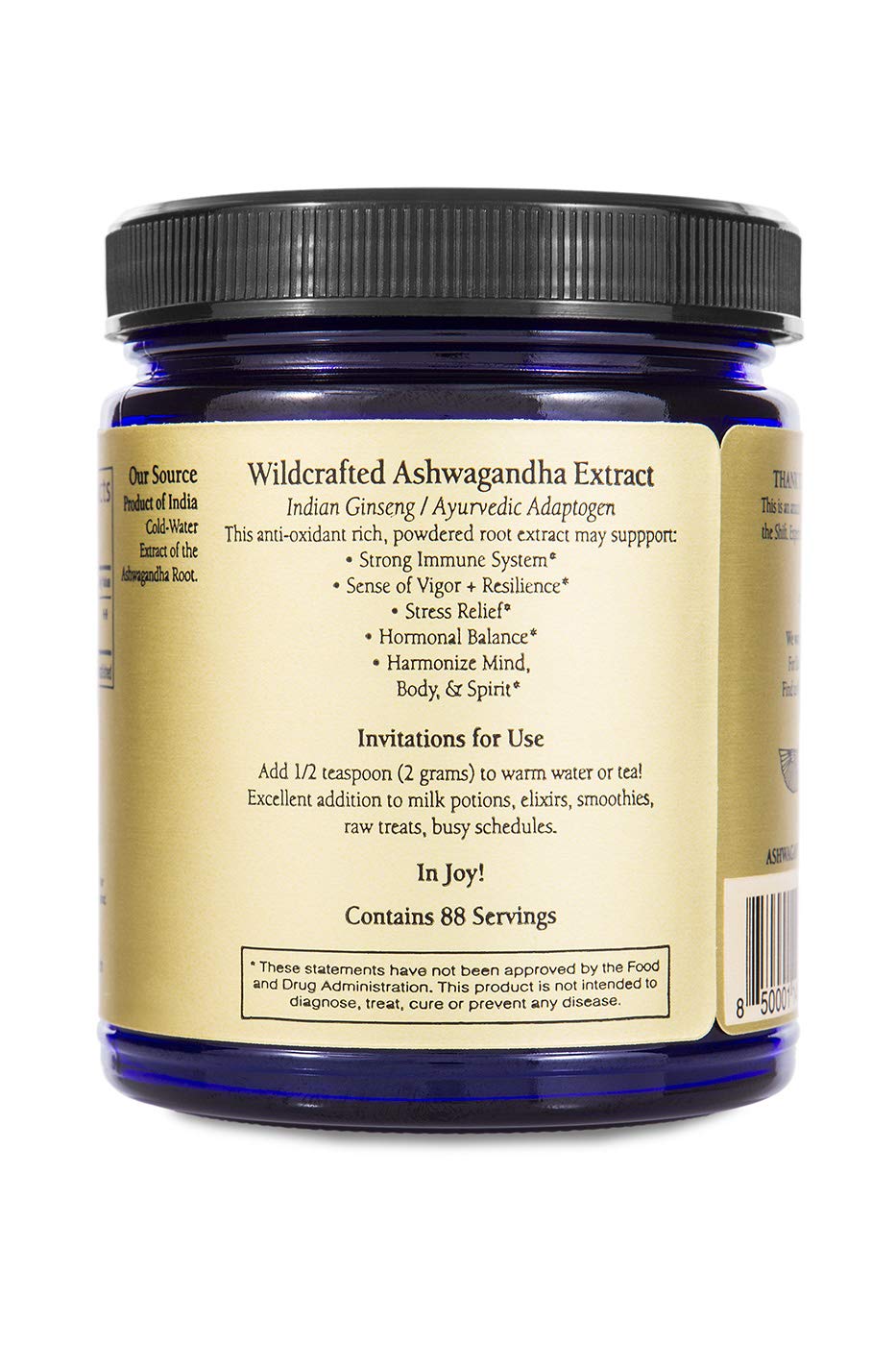 Sun Potion Ashwagandha Root Extract Powder 3.9 Ounce
