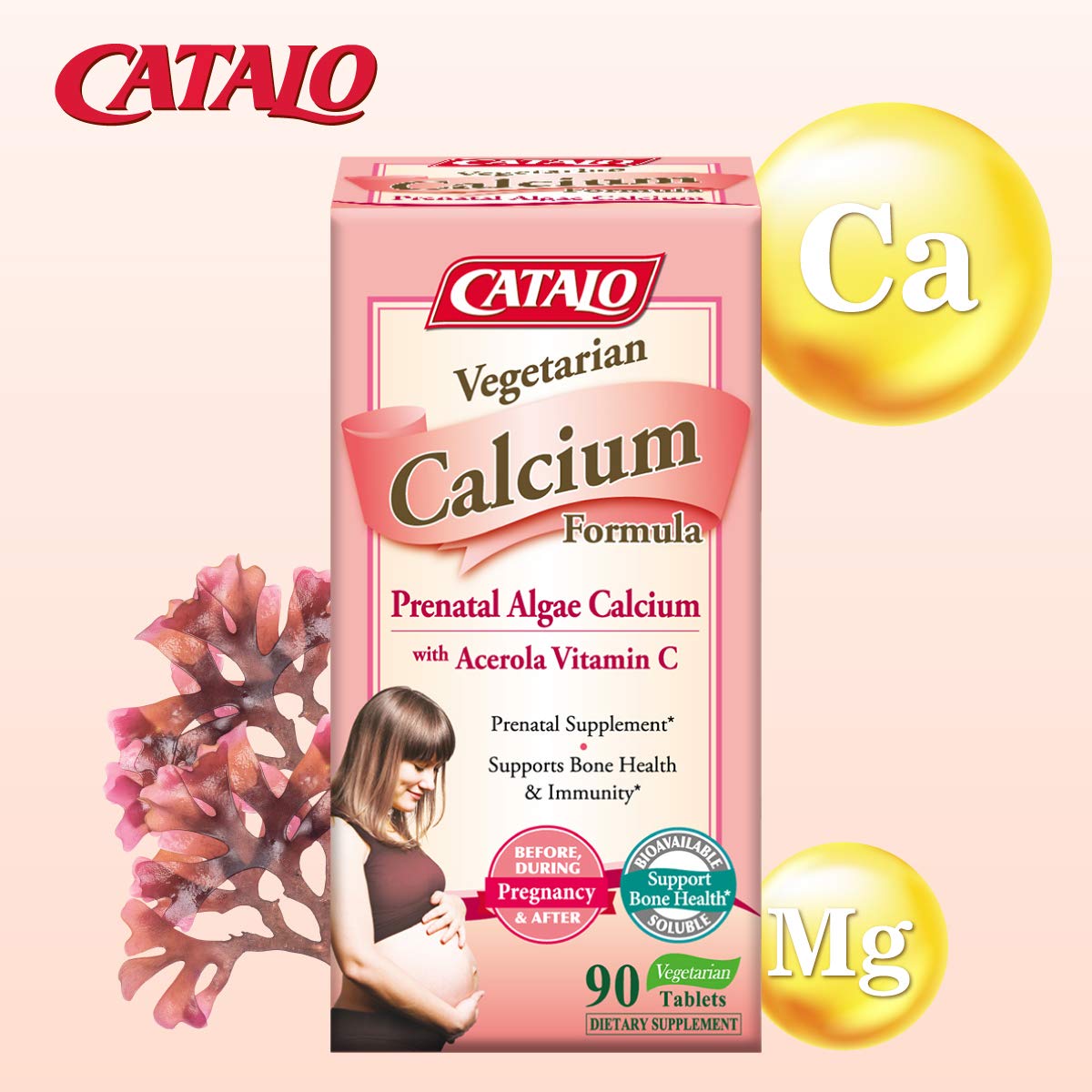 CATALO Vegetarian Calcium for Pregnancy Tablet 90 Count