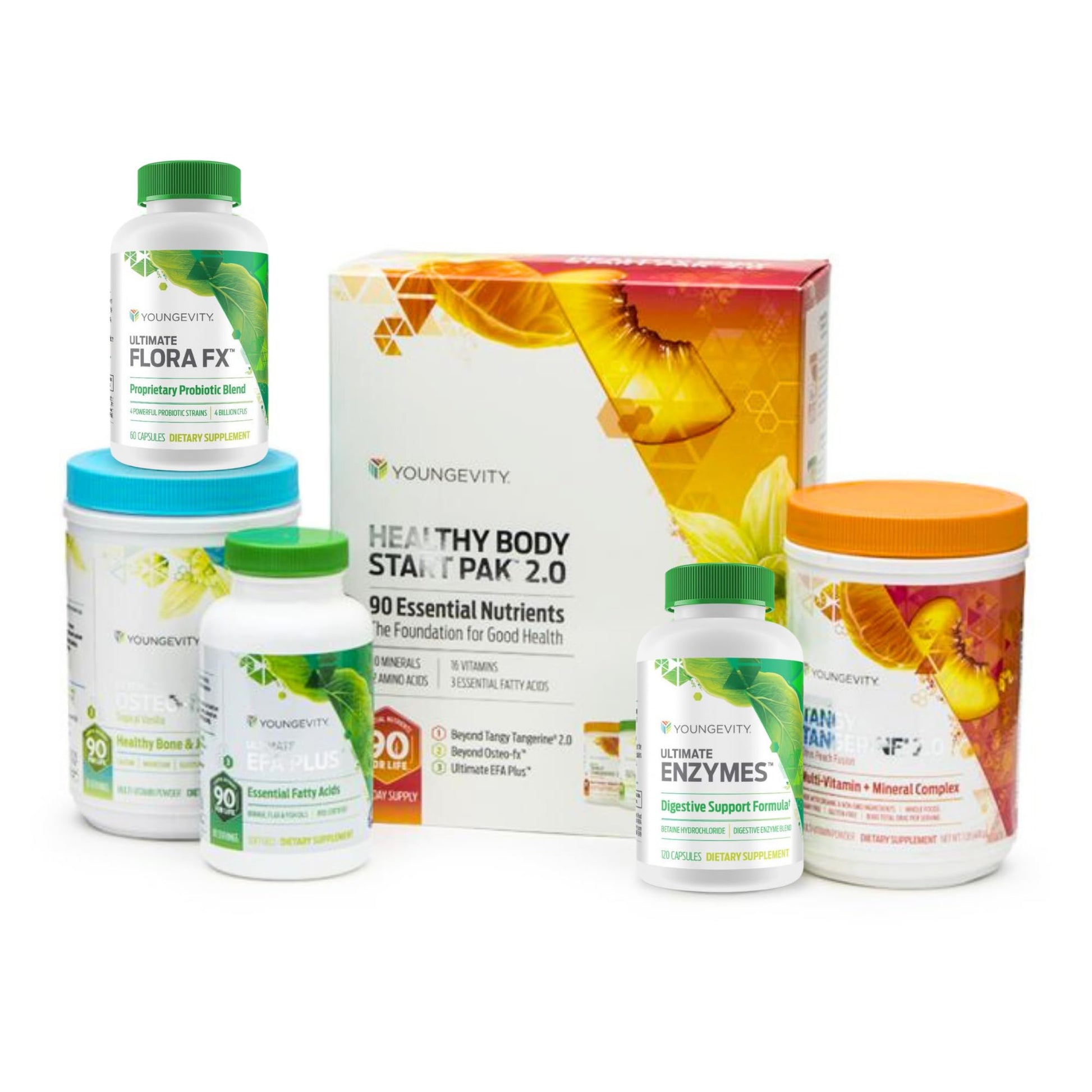 Youngevity Healthy Body Digestion Pack 2.0 Powder 357 g, 1 Unit