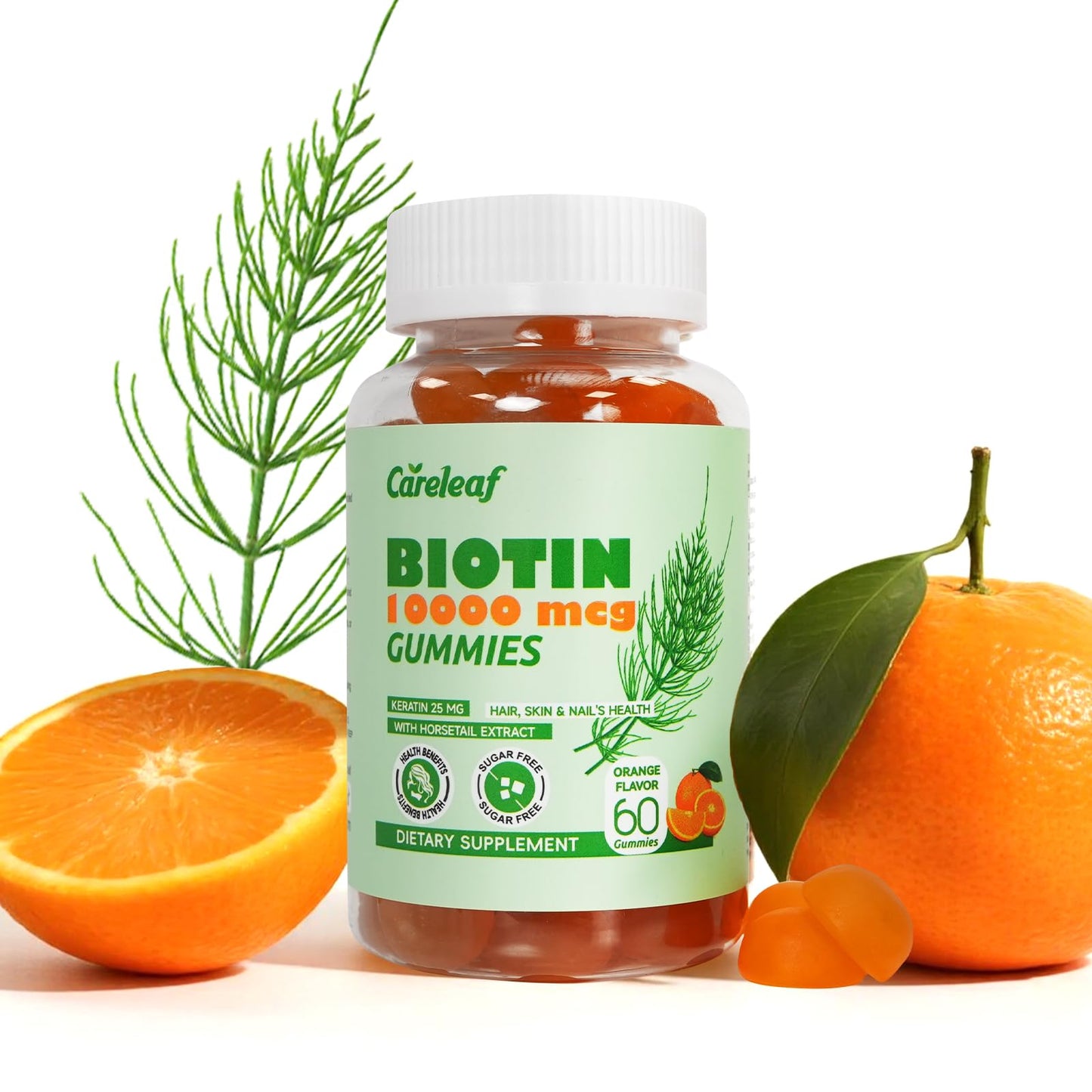 careleaf Biotin Gummies 60 Count
