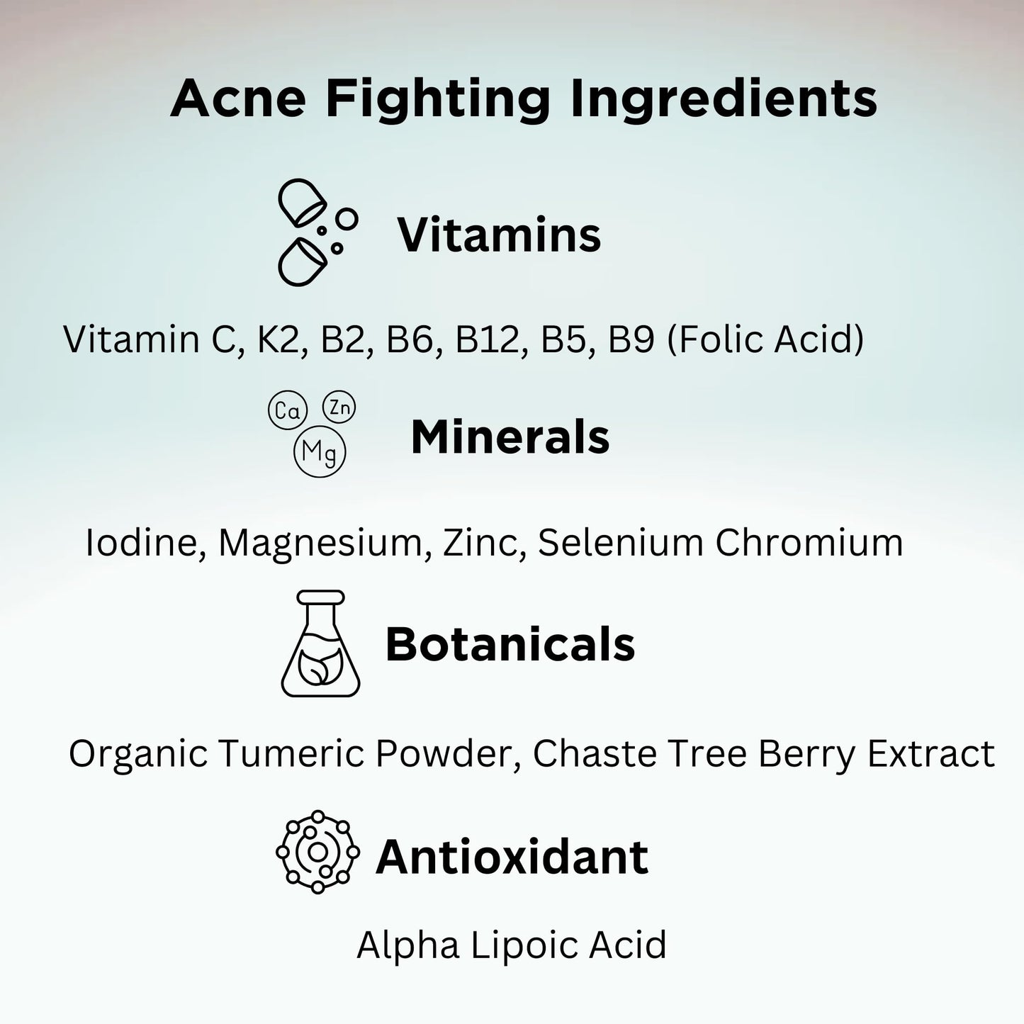 Innate Skin Clear Skin Acne Vitamin System Capsules 240 Total Capsules