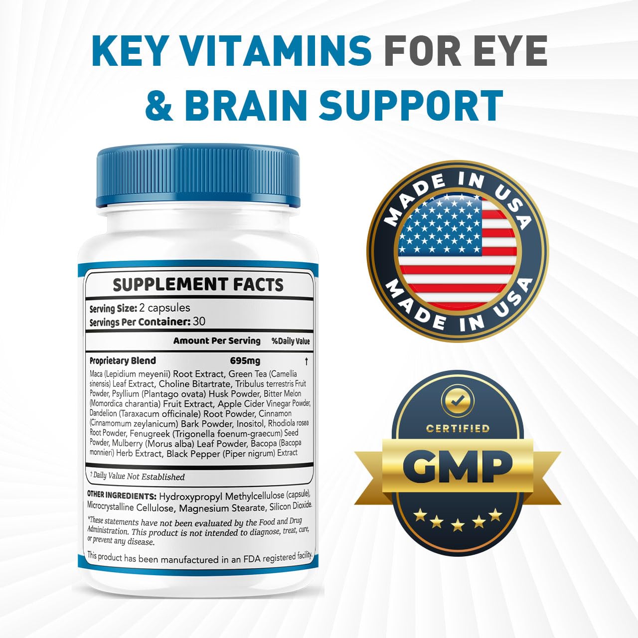 Generic Retina Clear Pro Capsules 120 Count