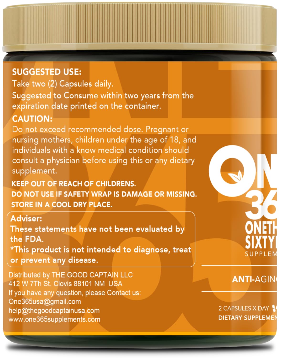 ONE 365 Trans-Resveratrol with Quercetin Capsule, 90 Count