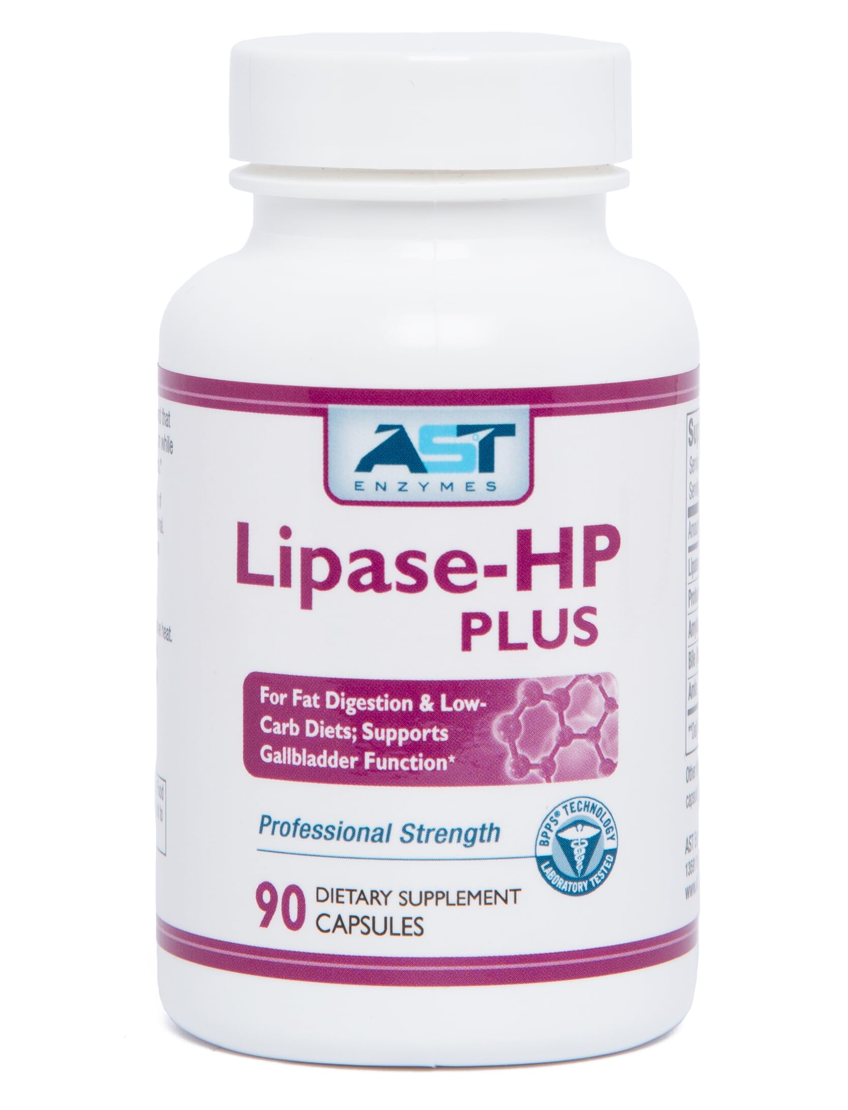 AST Enzymes Lipase-HP Plus Capsules 90 Count