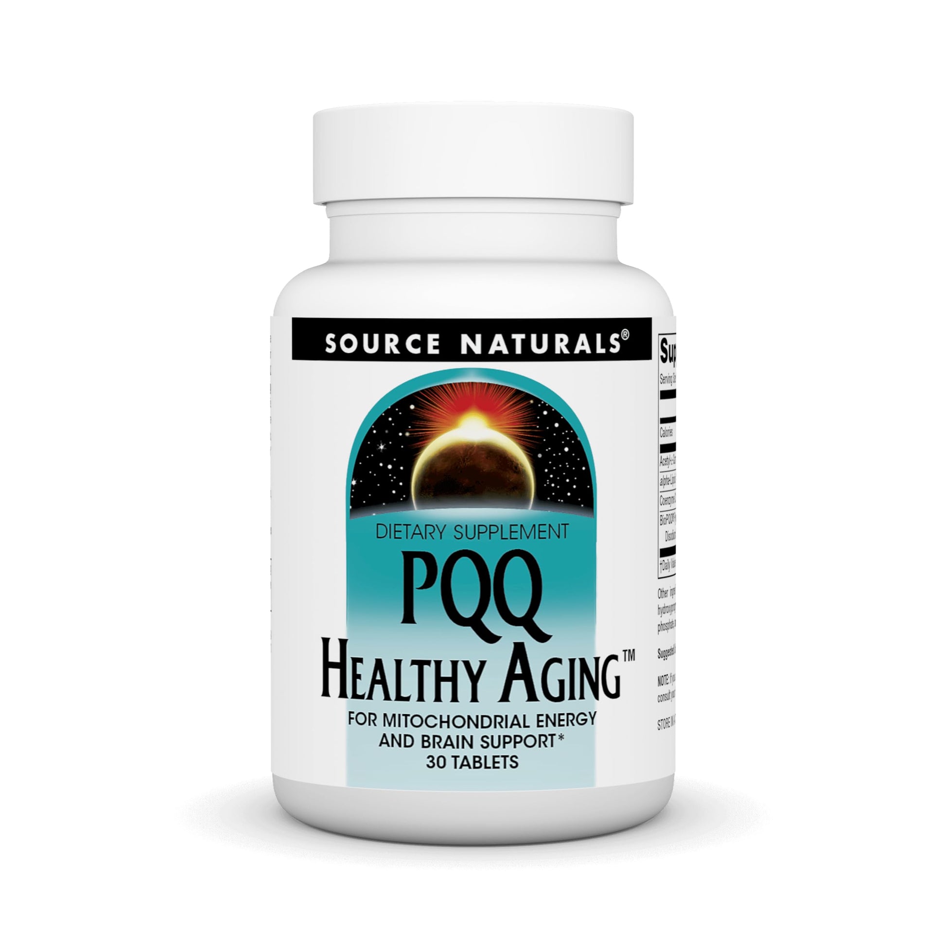 Source Naturals PQQ Healthy Aging for Mitochondrial Energy & Brain Support Tablet 30 Count