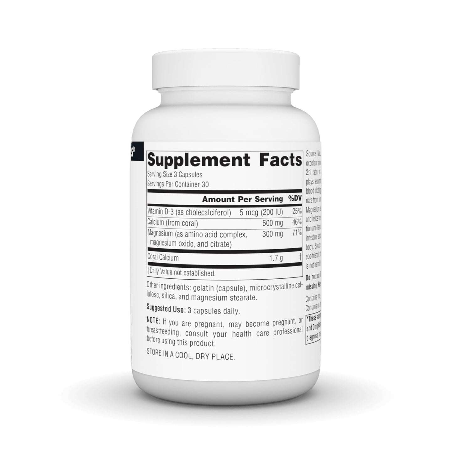 Source Naturals Coral Calcium/Magnesium 2:1 Ratio 90 Capsules
