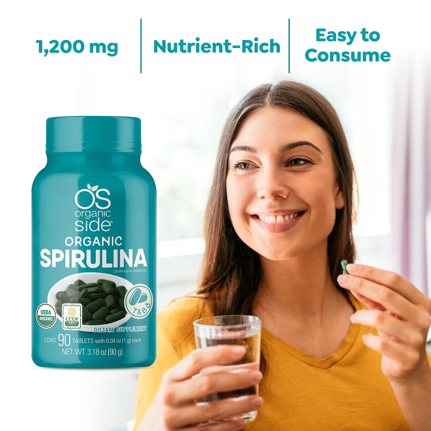 OS Organic Side Spirulina Tablets 3.1