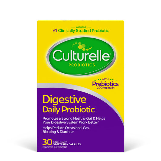 Culturelle Daily Probiotic Capsules & Kids Probiotic + Veggie Fiber Gummies, 60 Count