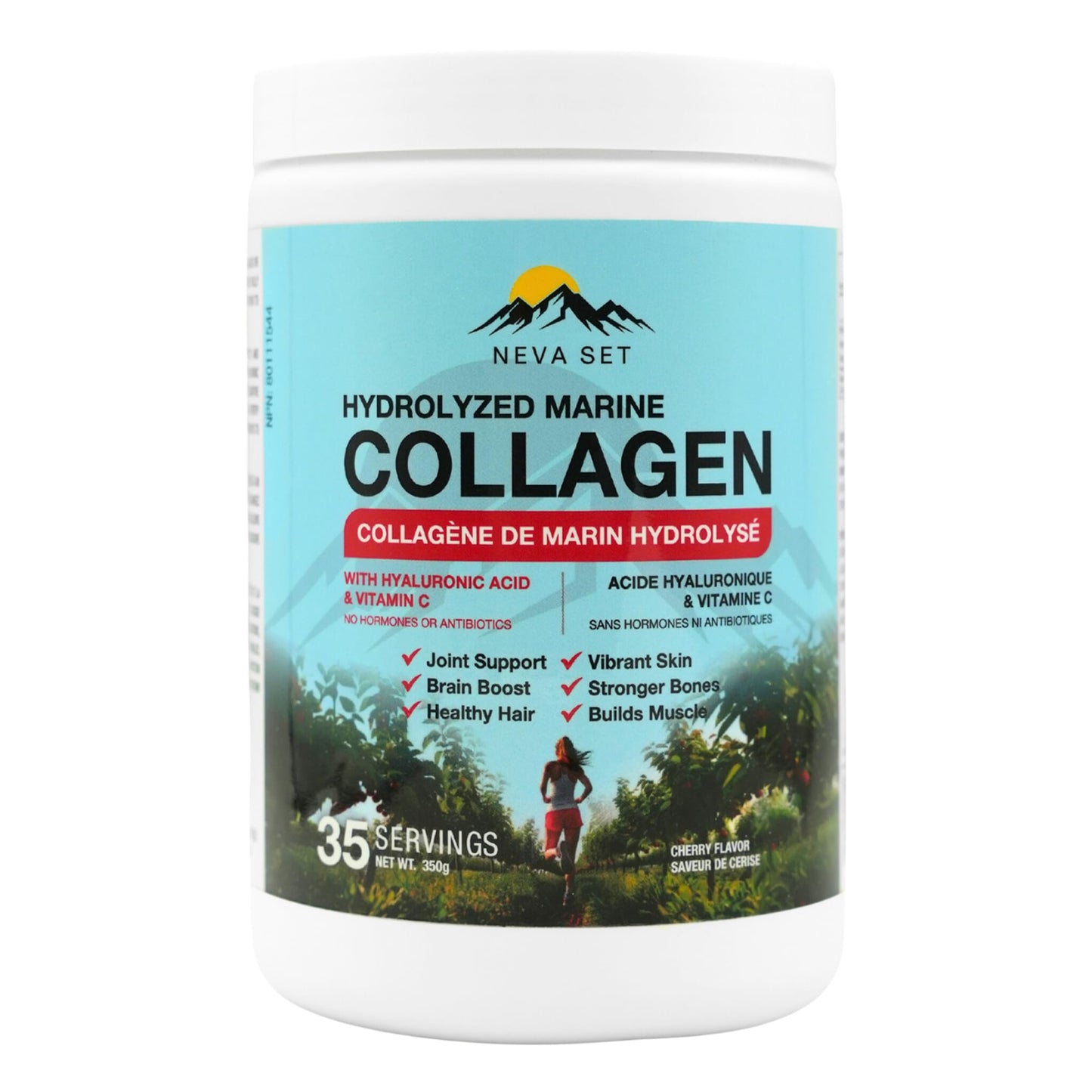 Neva Set Hydrolyzed Marine Collagen with Hyaluronic Acid & Vitamin C Powder 12.5