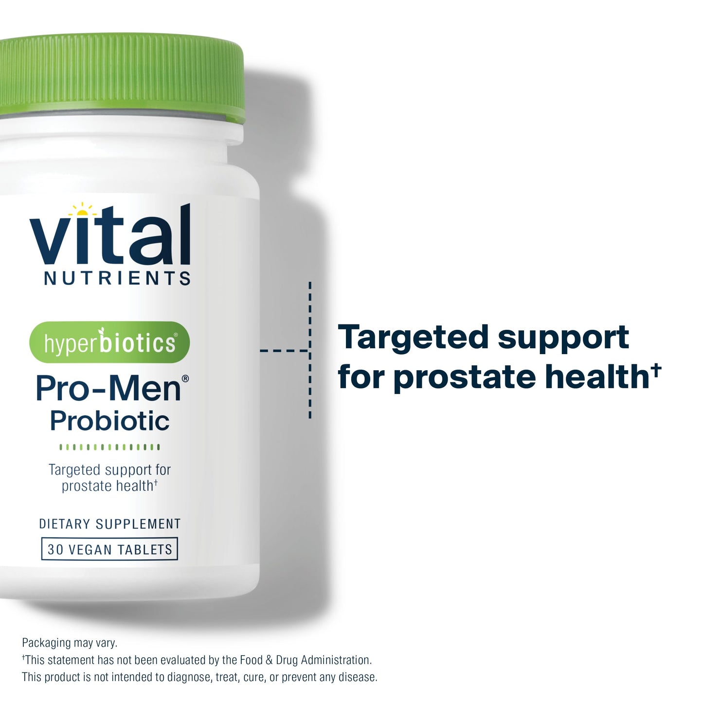 Hyperbiotics Vital Nutrients Pro Men Probiotics Tablets, 30 Count