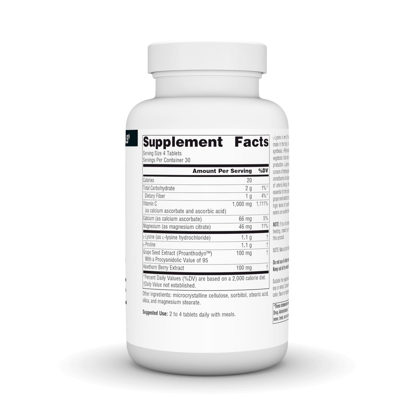 Source Naturals Proline & Lysine 550 mg - 120 Tablets