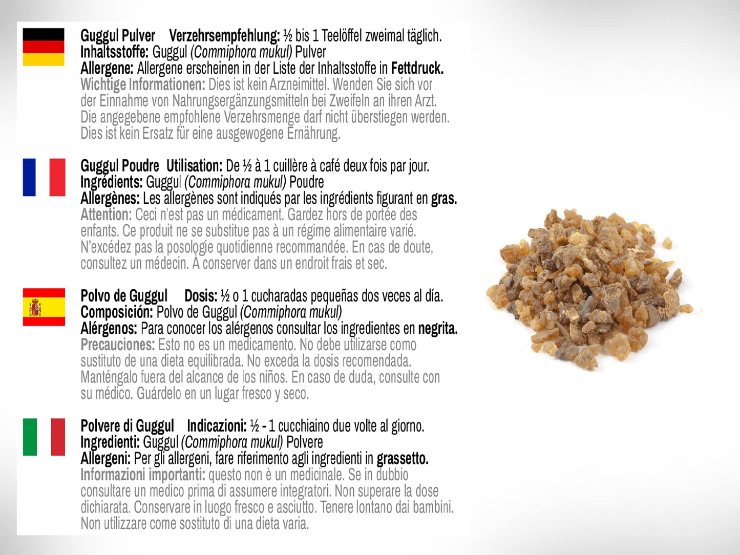 DR WAKDE's Guggul Powder 3.5274 oz