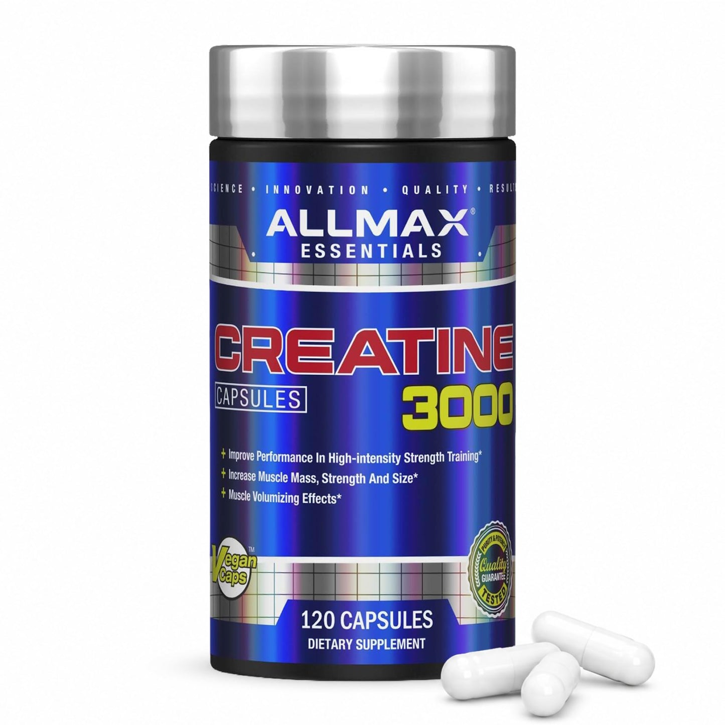ALLMAX Creatine Monohydrate Capsules 120 Count