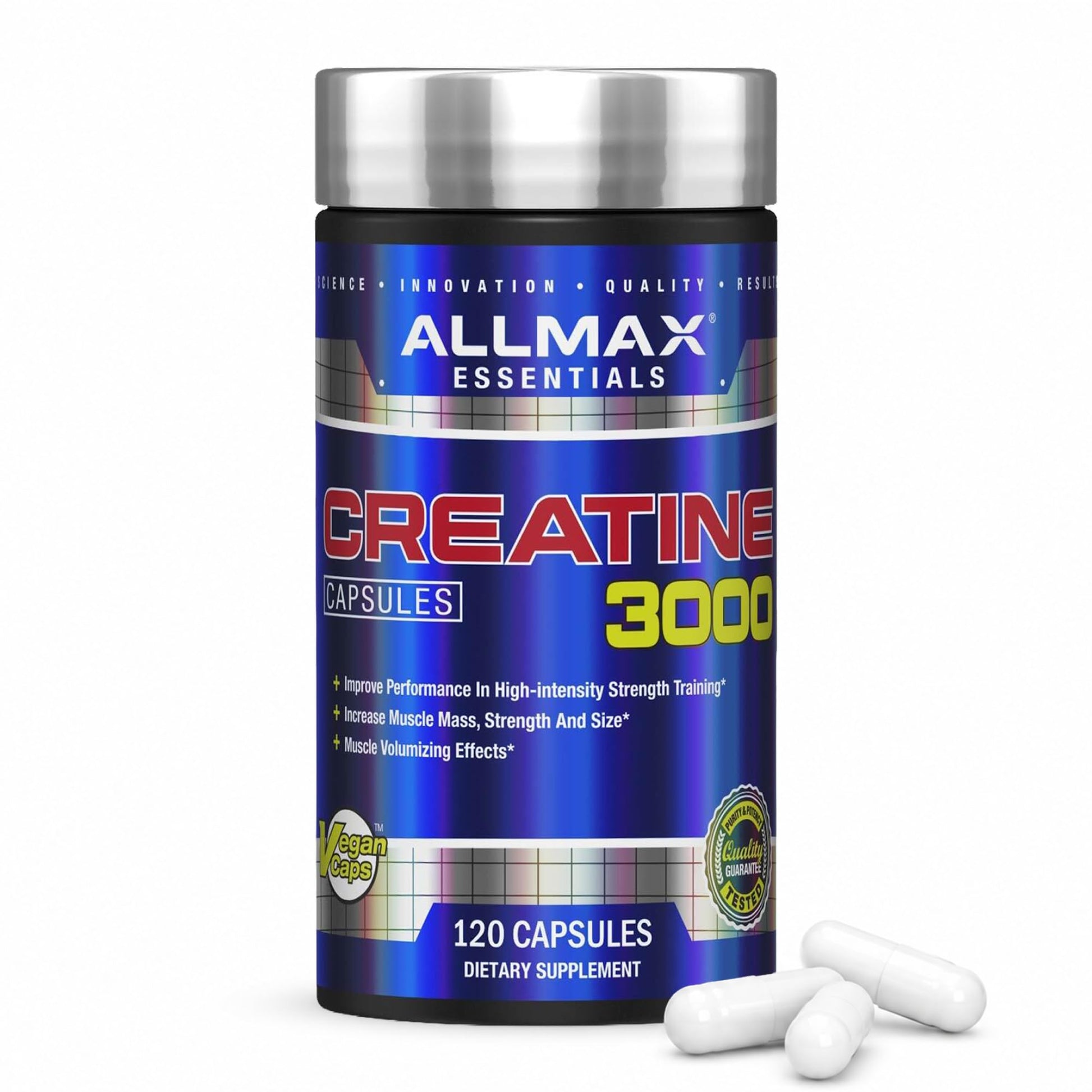ALLMAX Creatine Monohydrate Capsules 120 Count