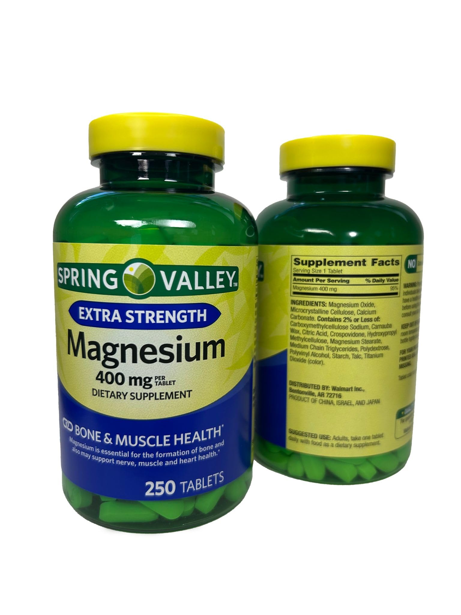 Generic Magnesium Extra Strength Dietary Supplement 400 mg Tablets, 250 Count