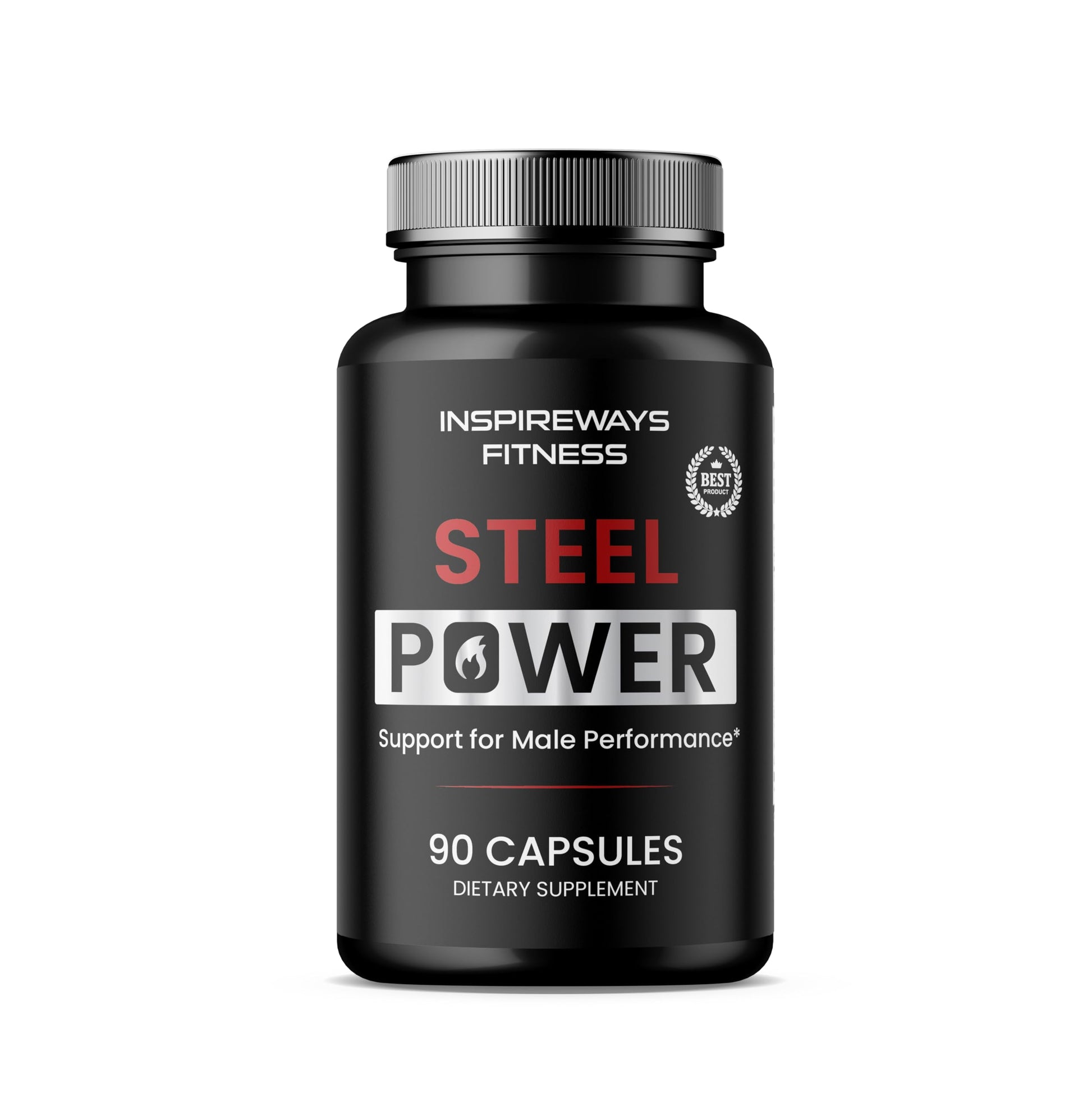 Fitness InspireWays Steel Power Capsule, Maximum Strength Daily Health Support, 90 Capsules