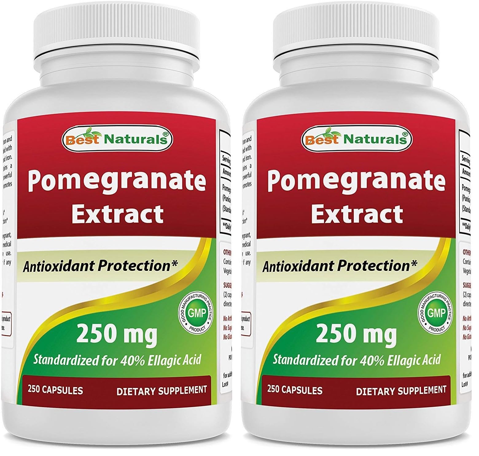 Best Naturals Pomegranate Extract 250 mg Capsules, 500 Capsules